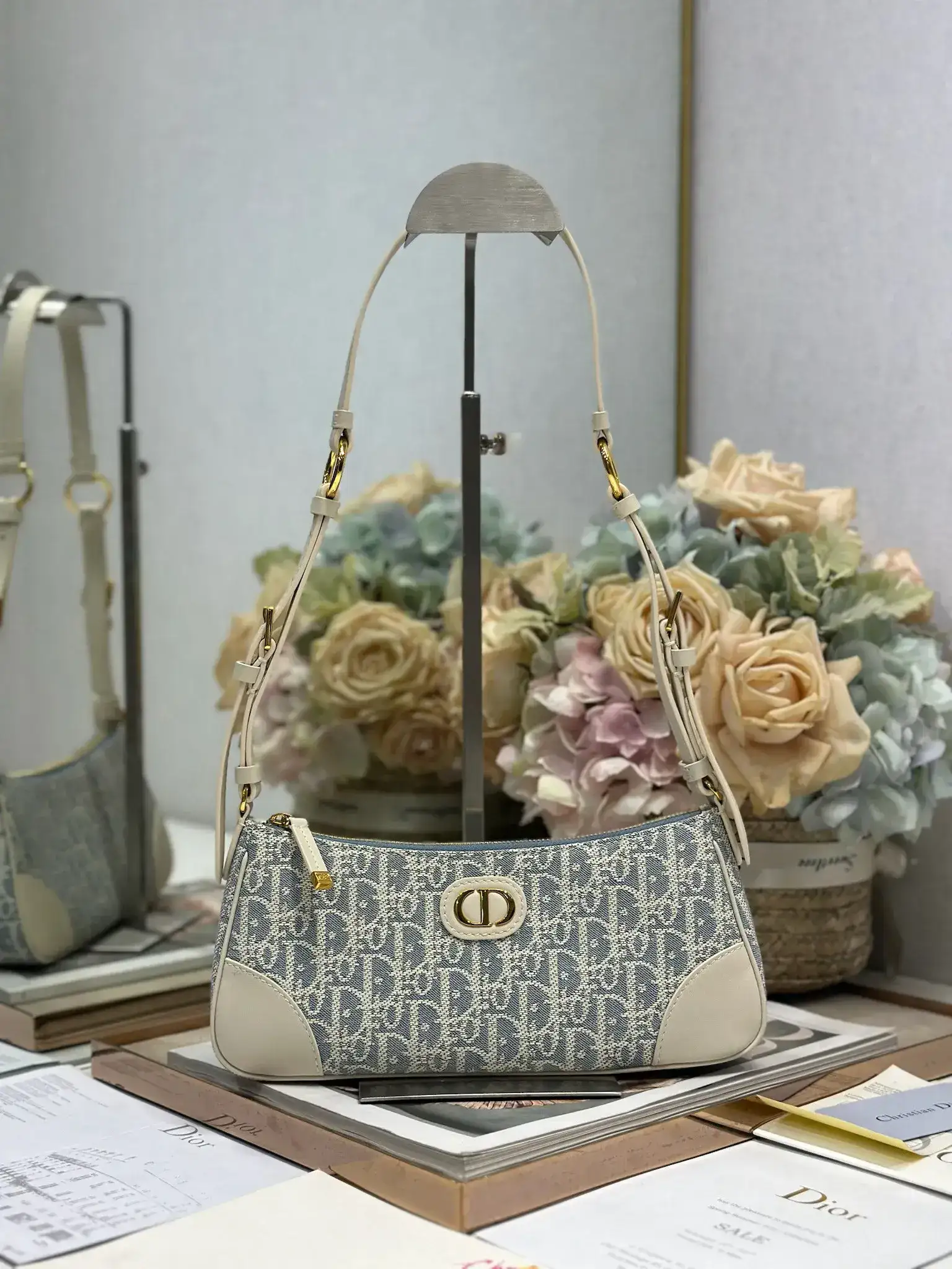 Dior Blue Oblique Canvas Saddle Bag product photo from LabelPicks