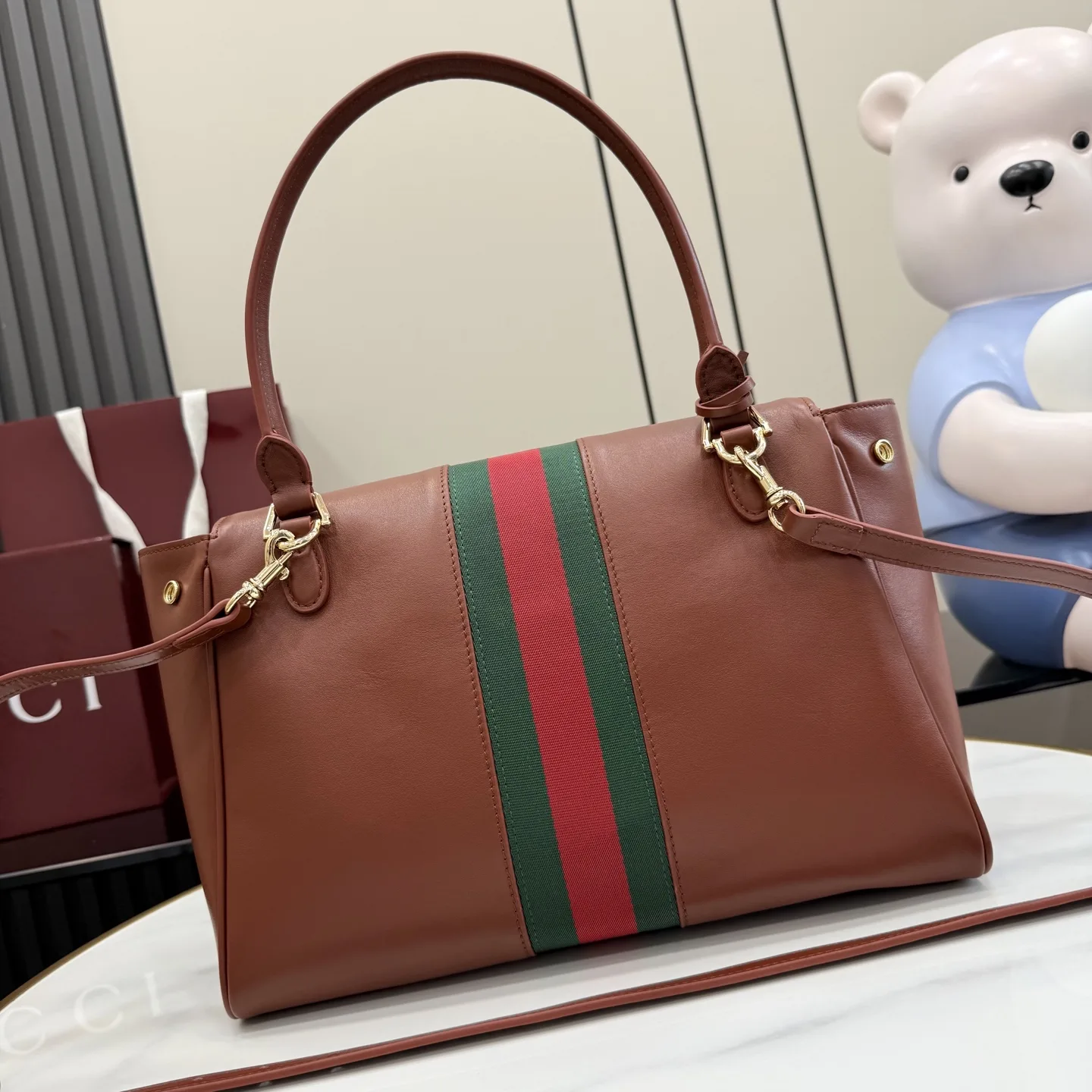 Gucci Generation Brown Quilted Leather Top Handle Bag product photo from LabelPicks