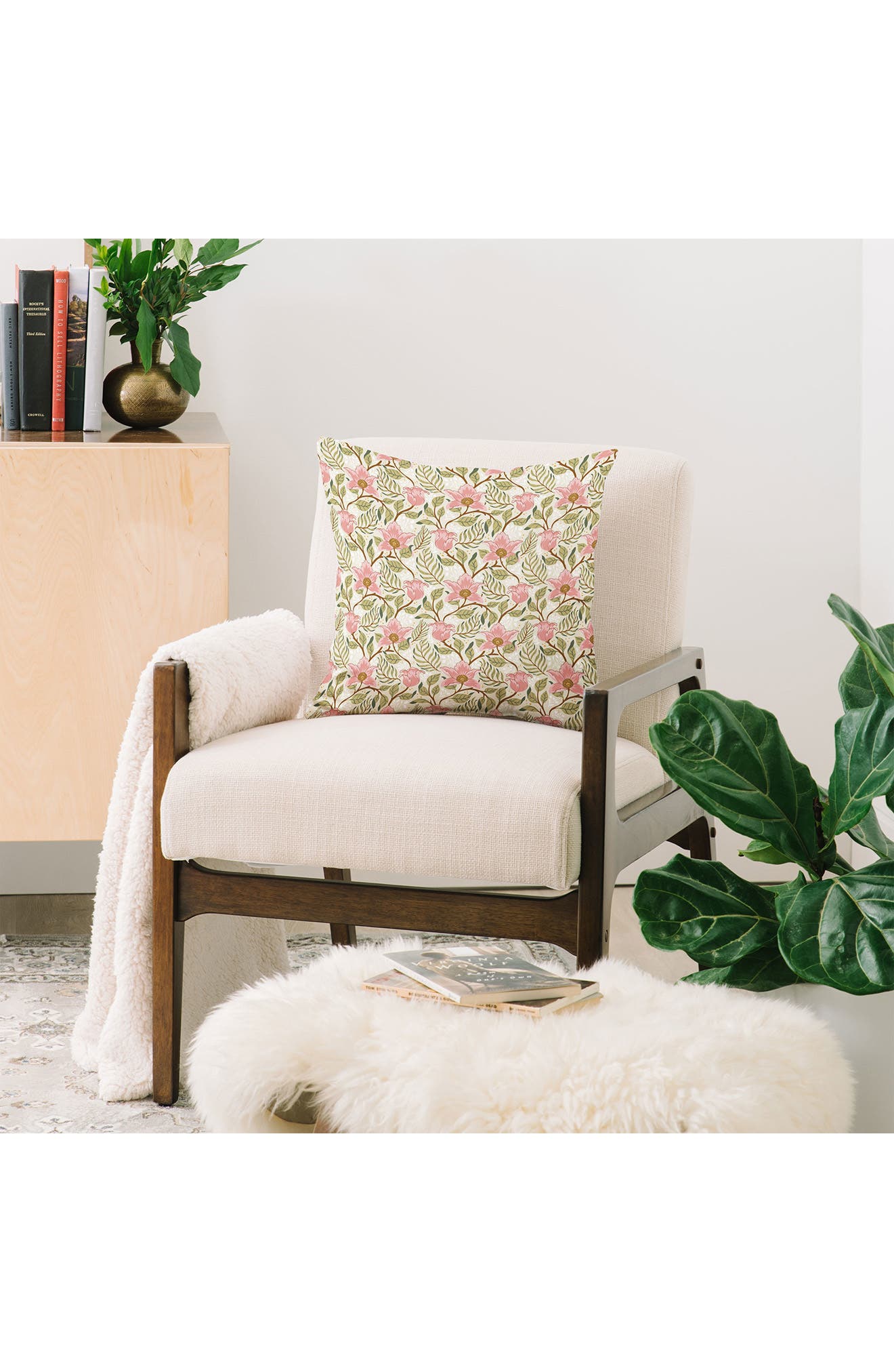Deny Designs Avenie Cottage Garden II Outdoor Throw Pillow