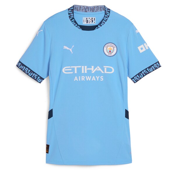 Manchester City Puma Women's 2024/25 Home Replica Jersey - Light Blue