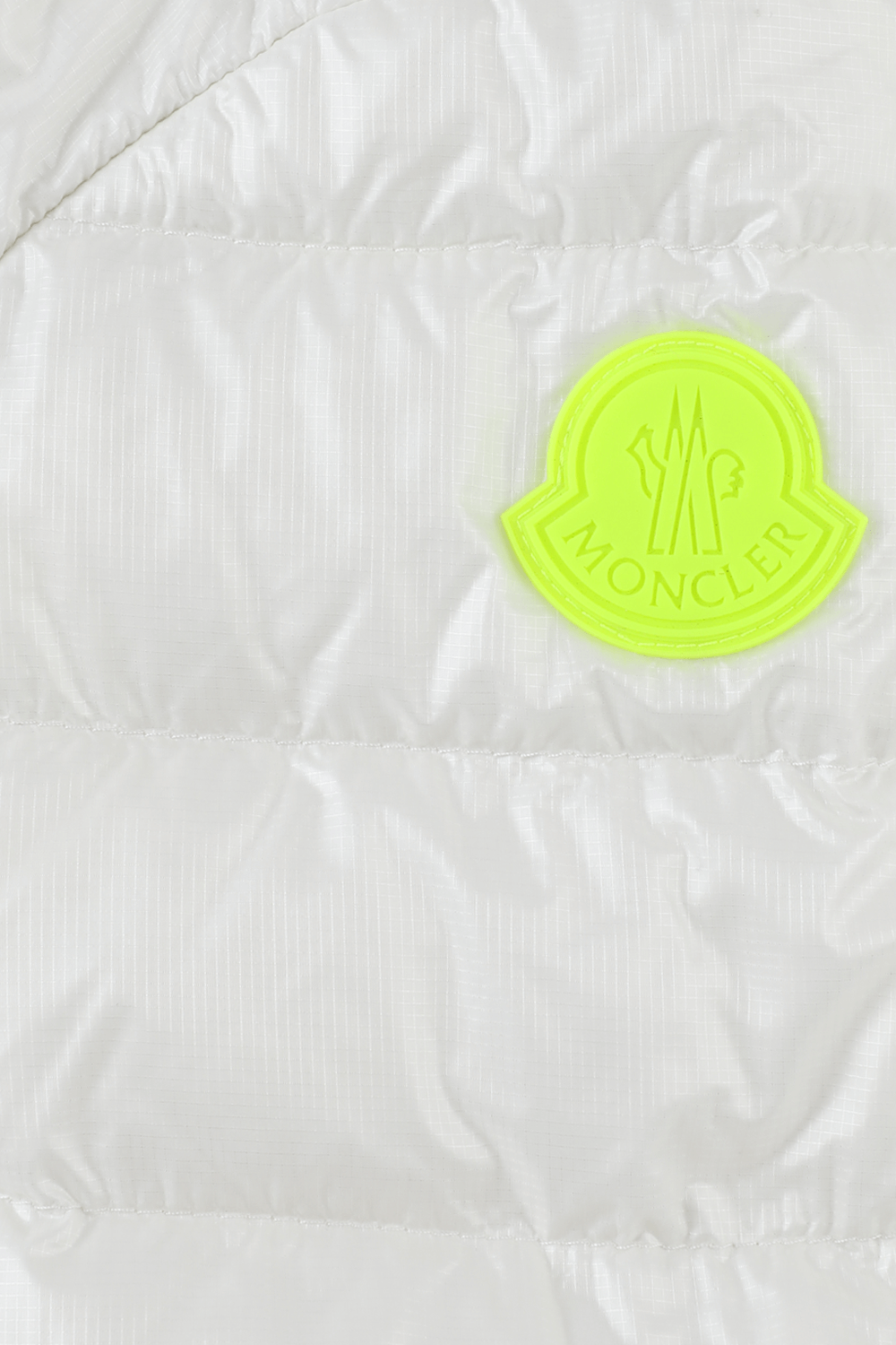 MONCLER KIDS גילאי 4-6 מעיל אנטיפס בלבן מבריק