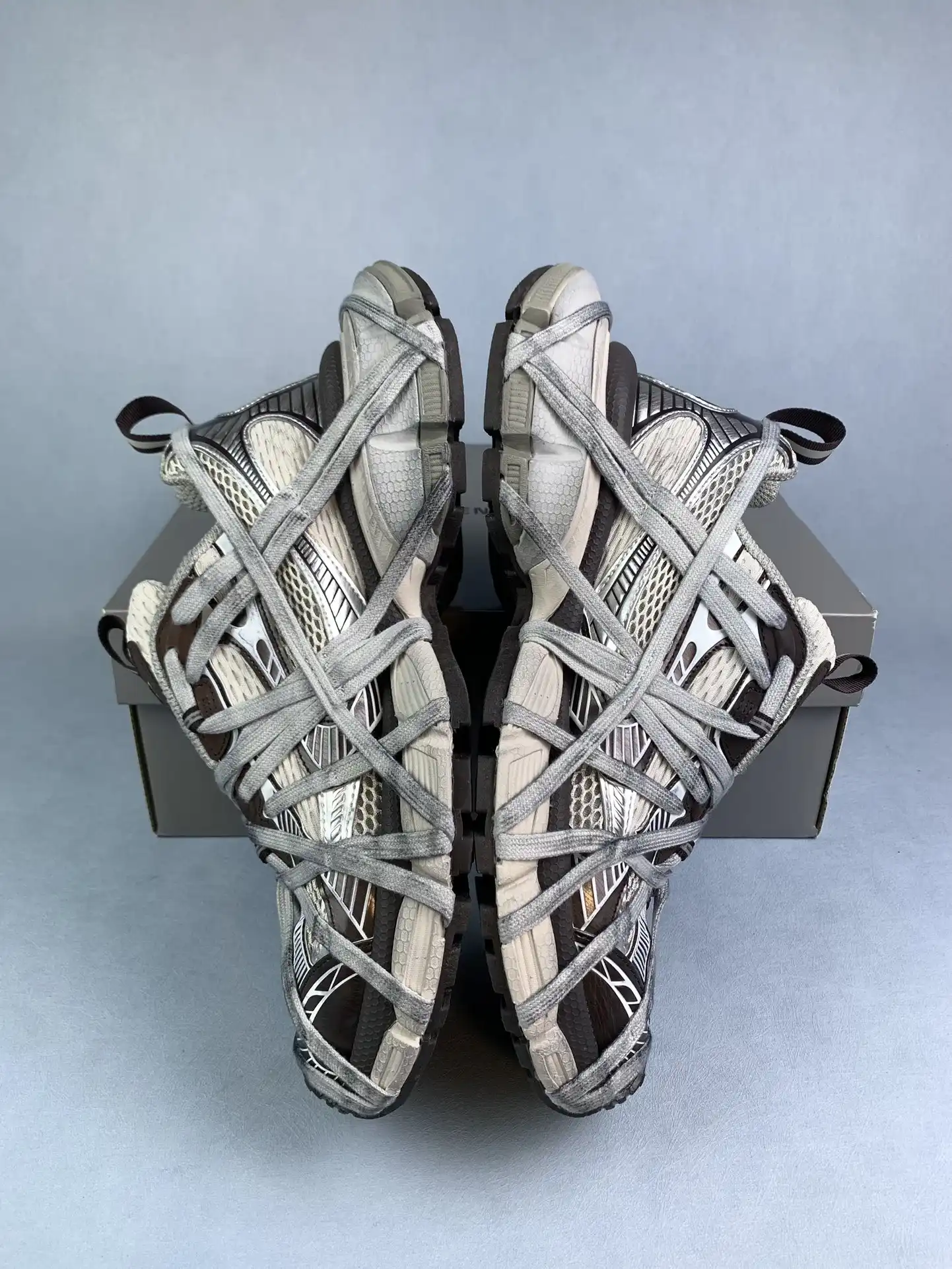 3XL Extreme Lace Sneaker in Brown/Grey/Beige product photo from LabelPicks