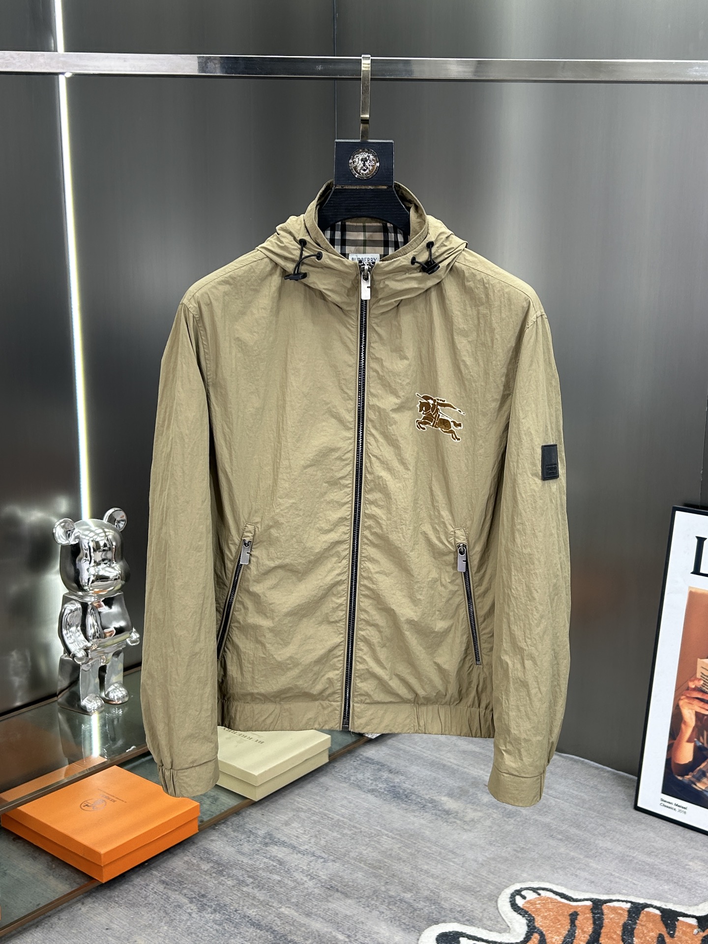 0918 New Unisex Plaid Cotton Blend Zip-Up Hoodie Jacket