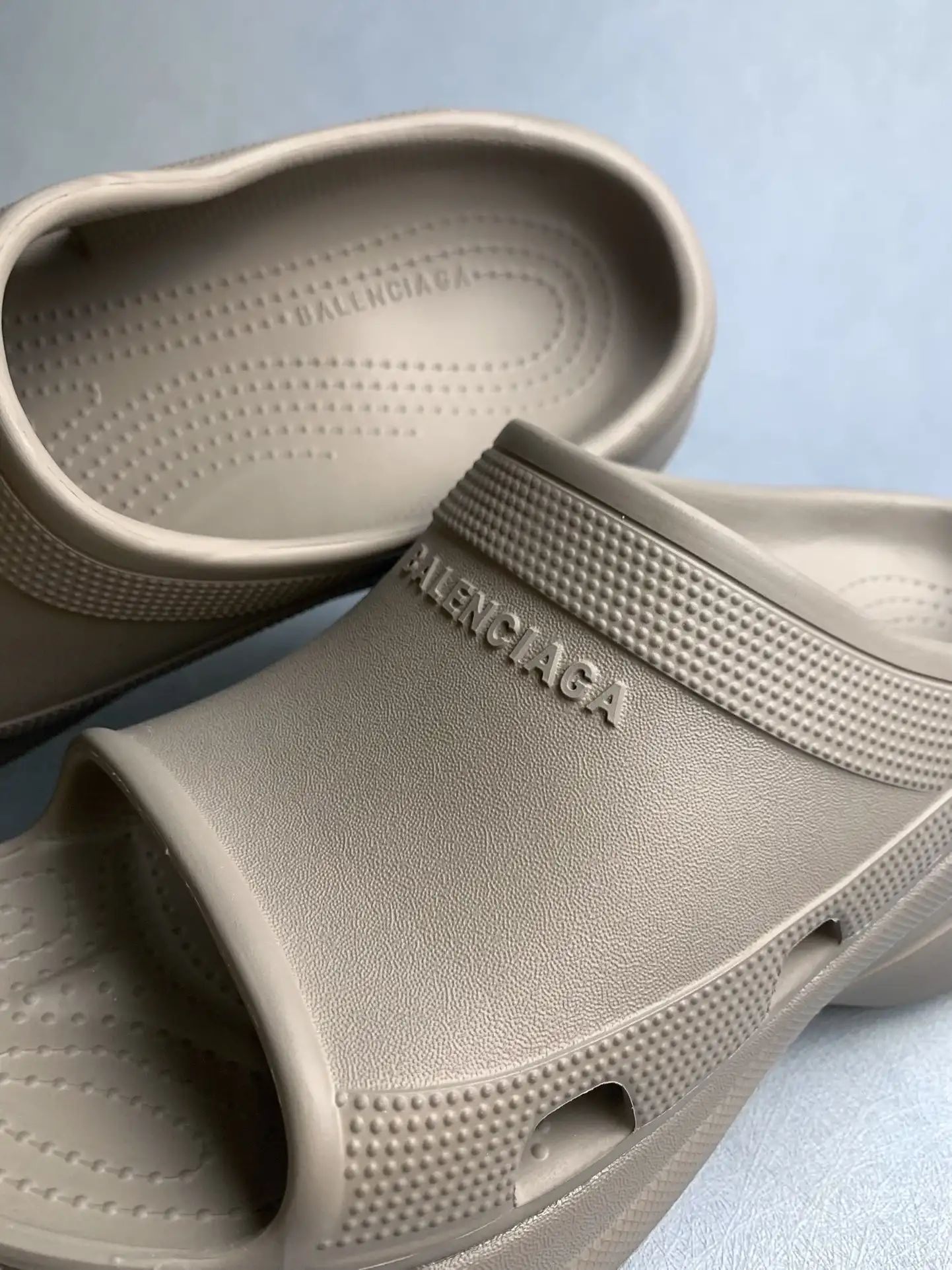 Balenciaga Pool Slide Sandal in Beige product photo from LabelPicks