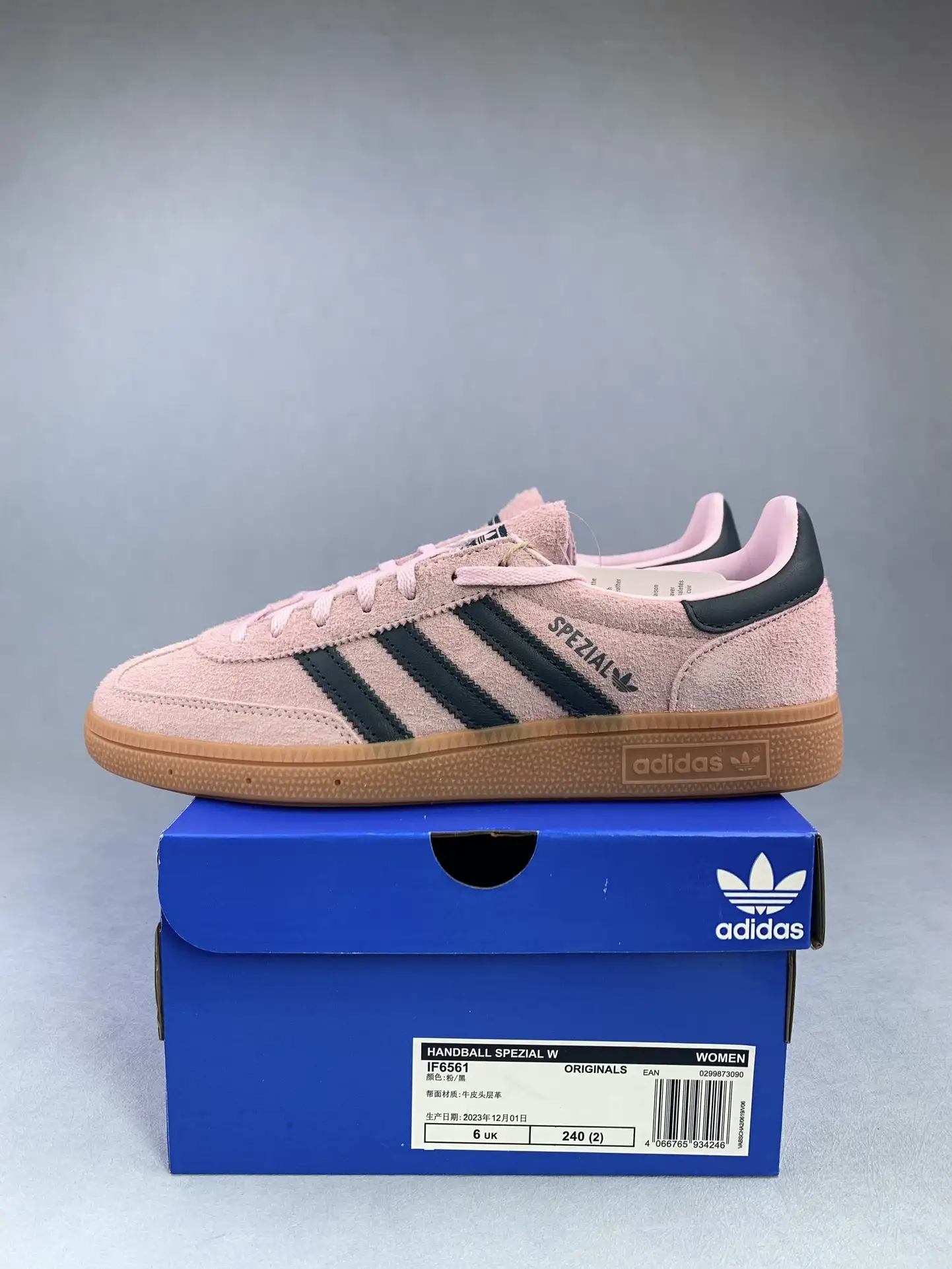 adidas Handball Spezial Clear Pink Shoes product photo from LabelPicks