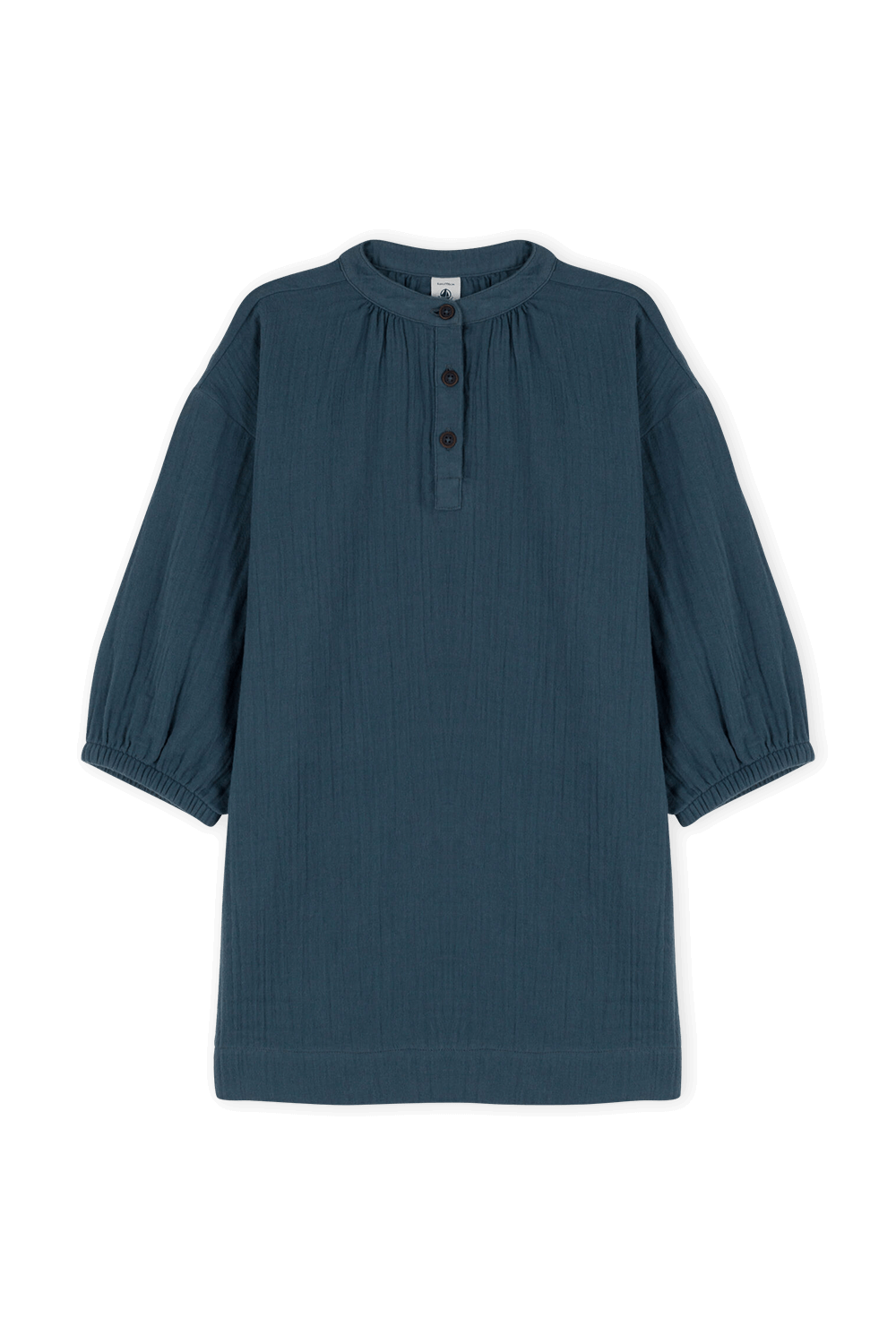 PETIT BATEAU שמלת בלוזון עם כפתורים - גילאי 6-12
