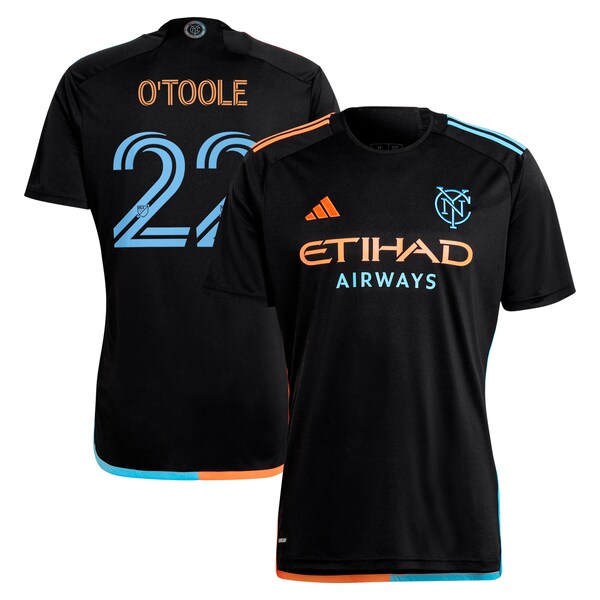 Kevin O'Toole New York City FC adidas 2024 24/7 Kit Replica Player Jersey – Black