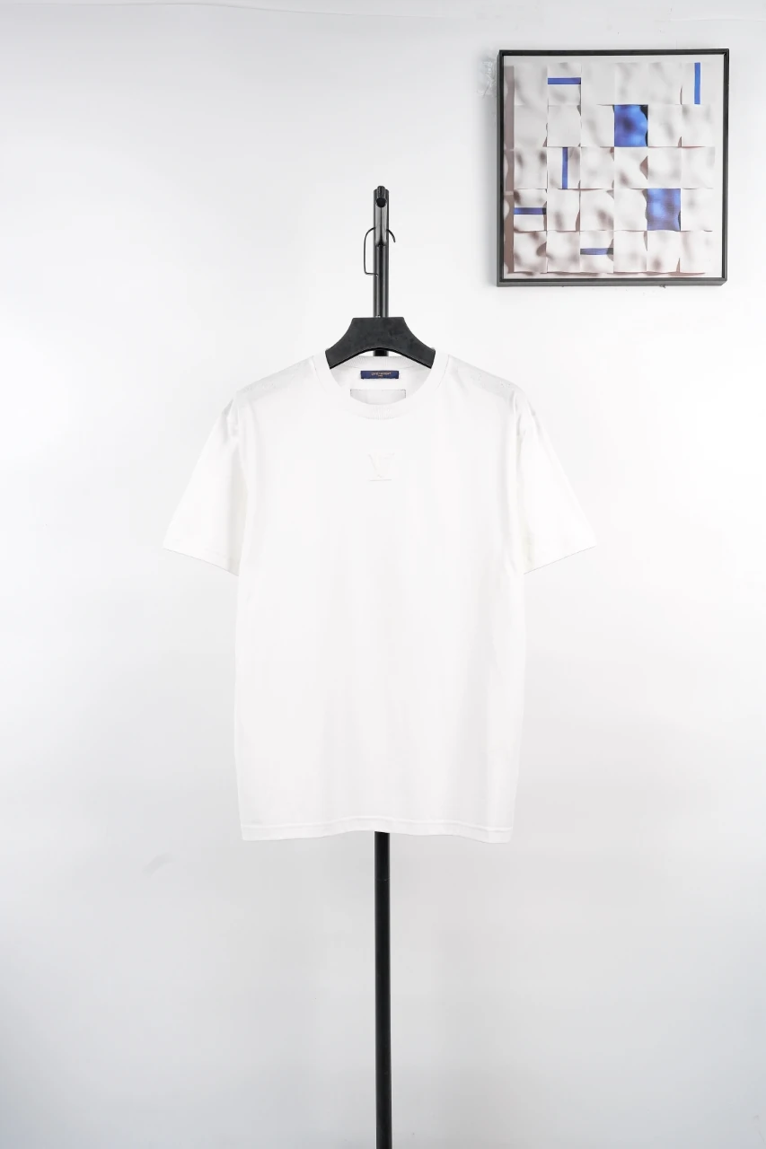 Louis Vuitton White Embossed T-Shirt product photo from LabelPicks
