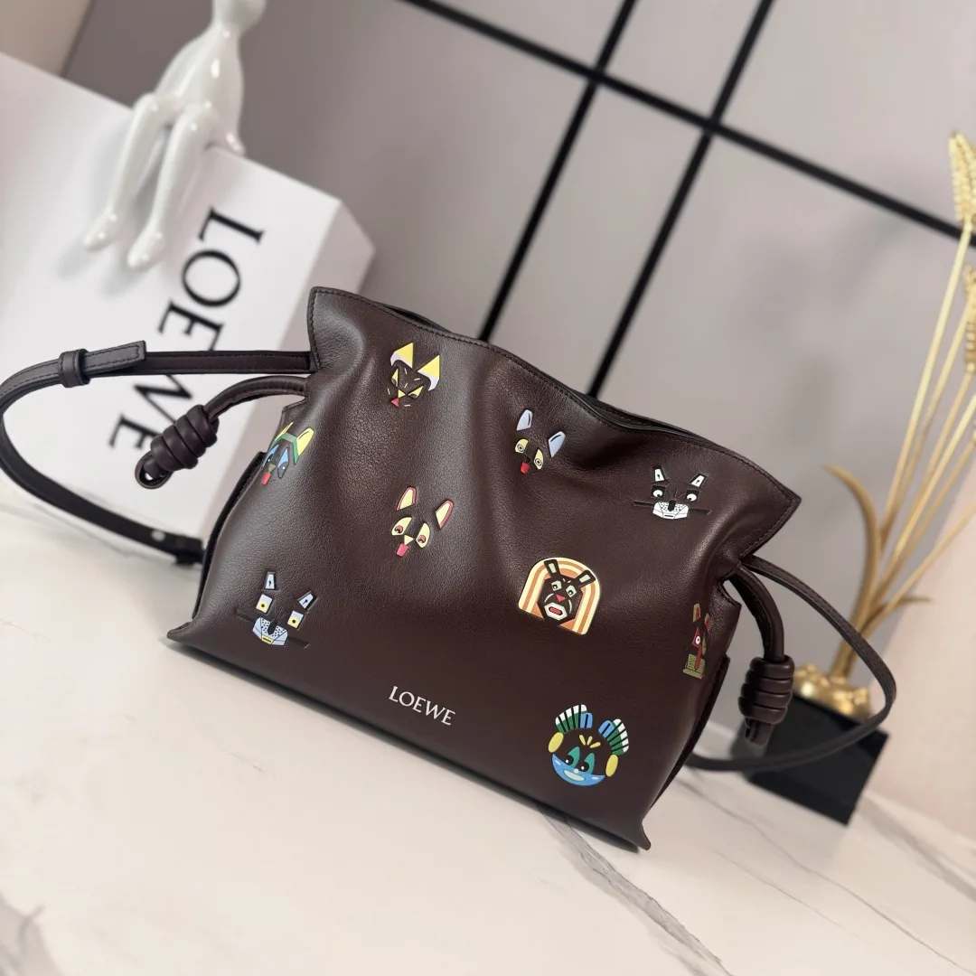Loewe Gold Flamenco Calfskin Bucket Bag product photo from LabelPicks