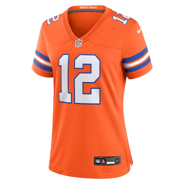 Tim Patrick Denver Broncos Nike Women's Mile High Collection 1977 Throwback Player Game Jersey - Orange