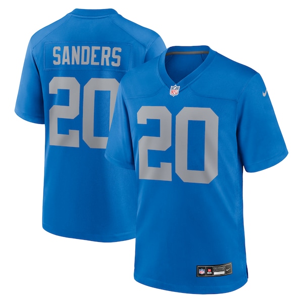 Barry Sanders Detroit Lions Nike Alternate Game Jersey -  Blue