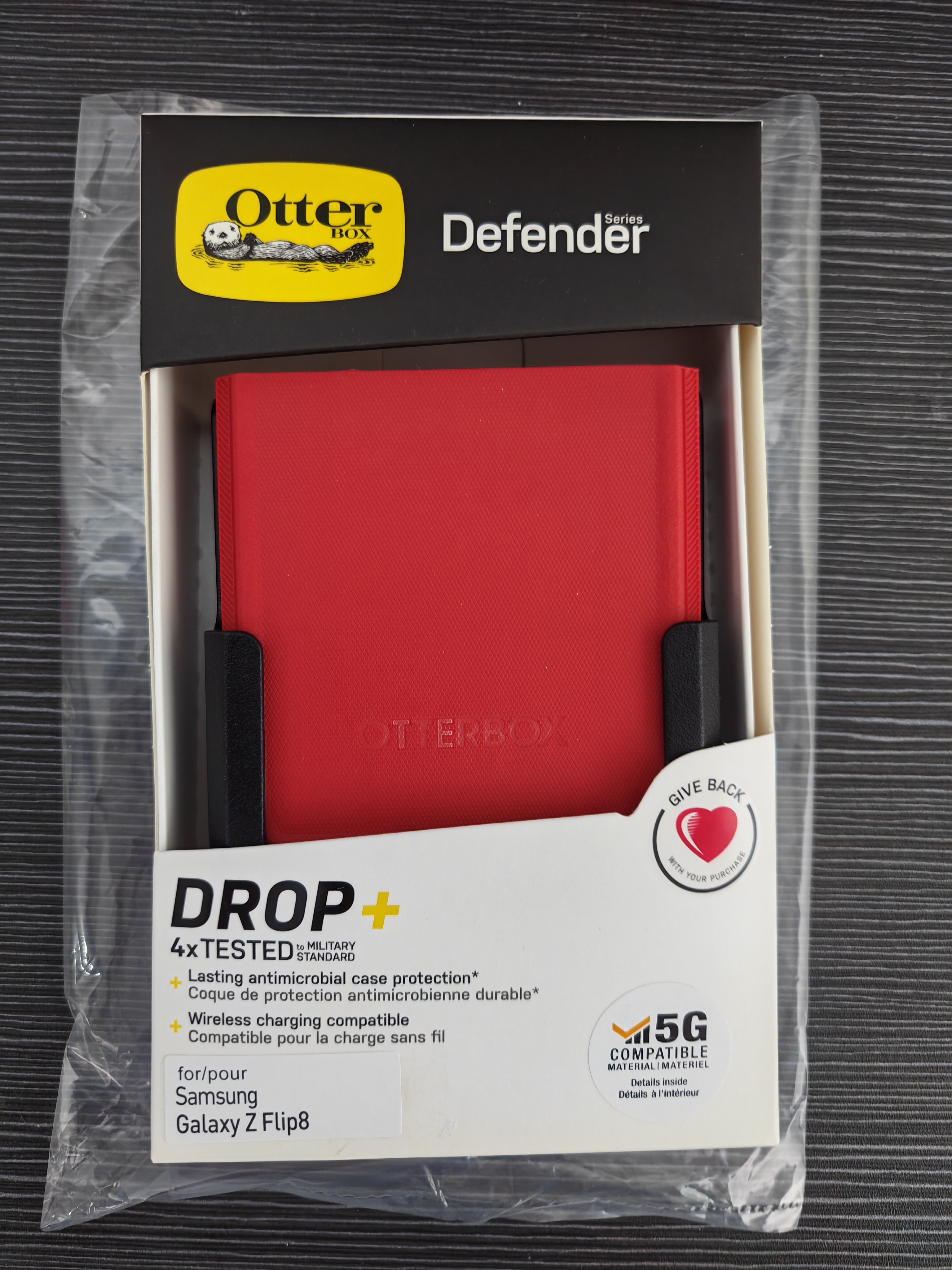 Samsung Z Flip 8 / Flip 7 / Flip8 / Flip7 5G otterbox Defender Case Red  (926) - GreshamTech