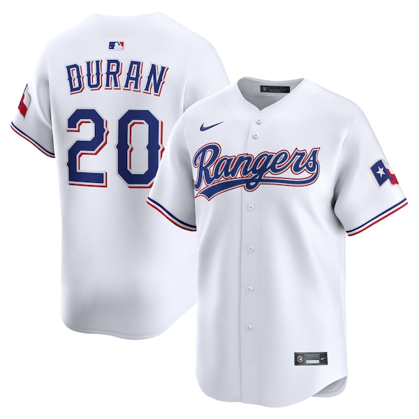Ezequiel Duran Texas Rangers Nike Alternate Limited Player Jersey - White