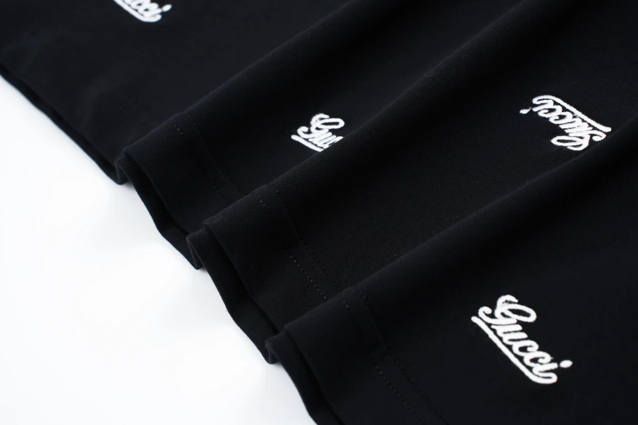 GUCCI Black Signature Letter Embroidered T-Shirt product photo from LabelPicks