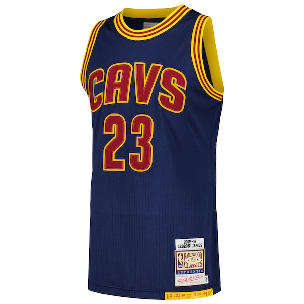 LeBron James Cleveland Cavaliers 2015/16 Hardwood Classics Authentic Jersey - Navy