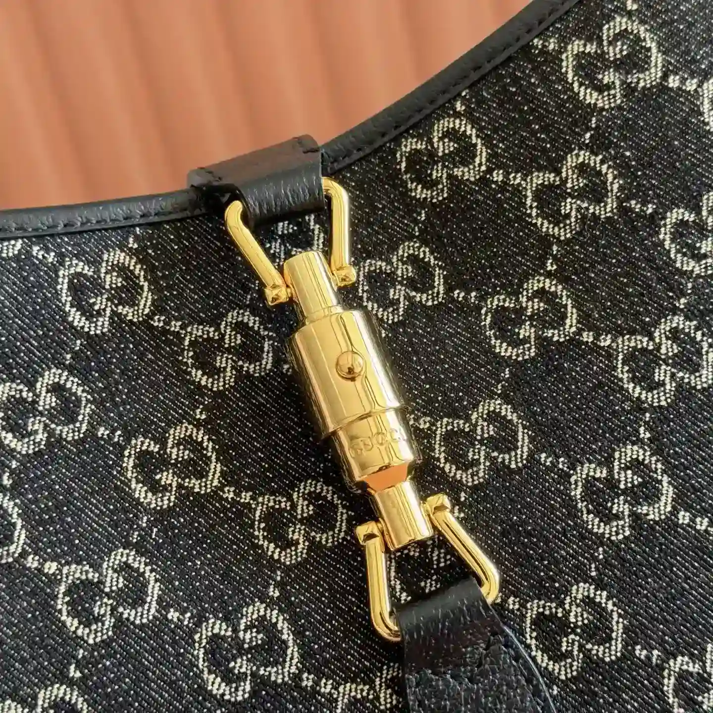 Gucci Jackie Black Denim Shoulder Bag product photo from LabelPicks