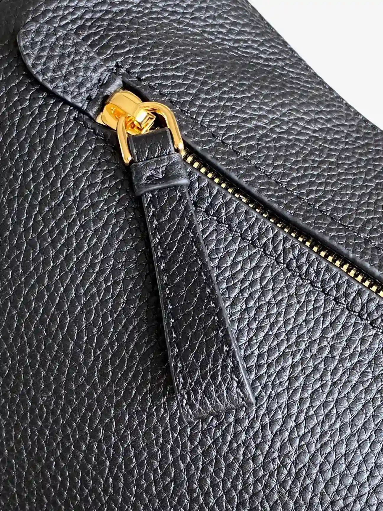 Prada Gold Grained Leather Shoulder Bag product photo from LabelPicks