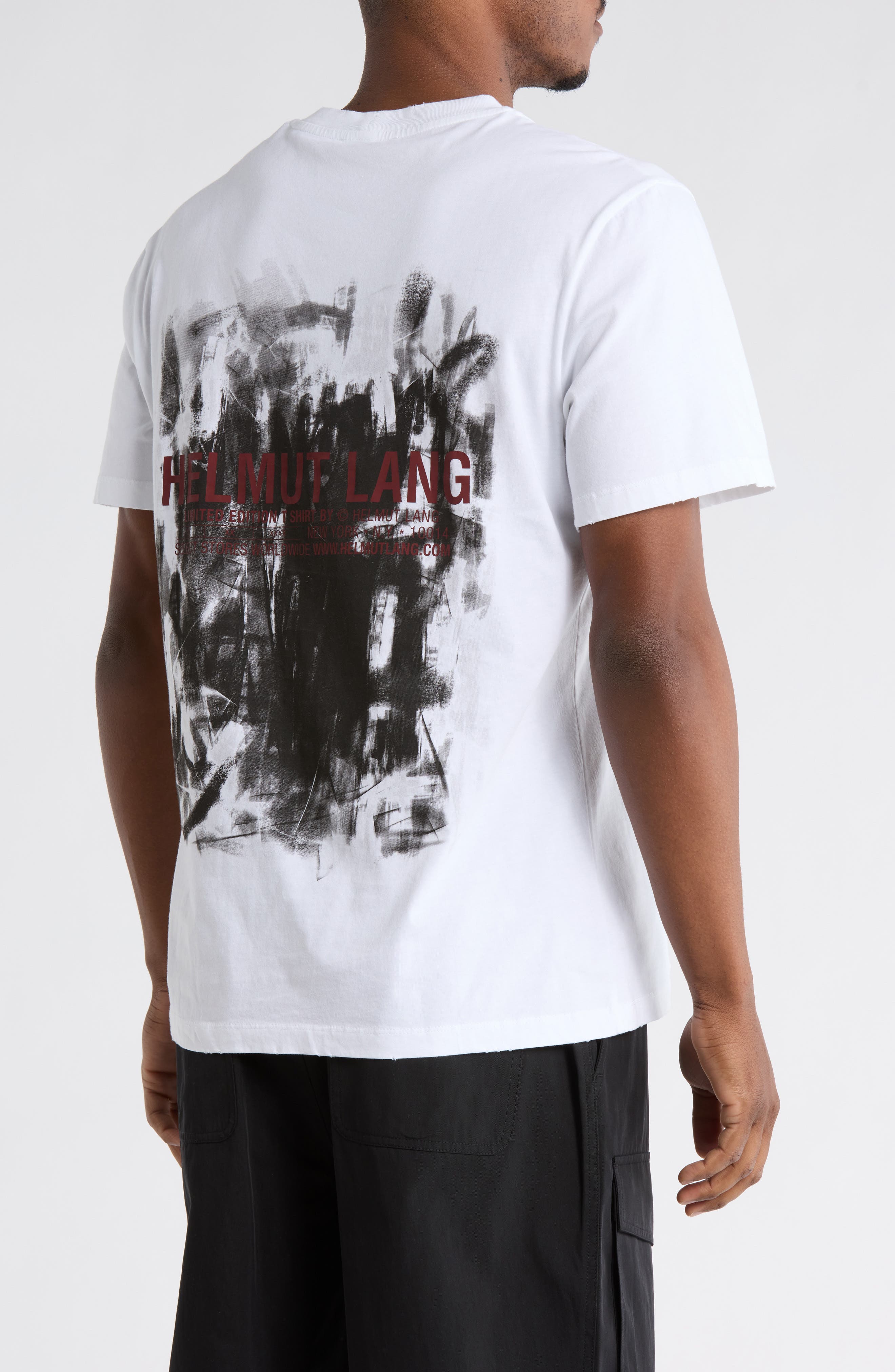 Helmut Lang Scribble Logo Graphic T-Shirt