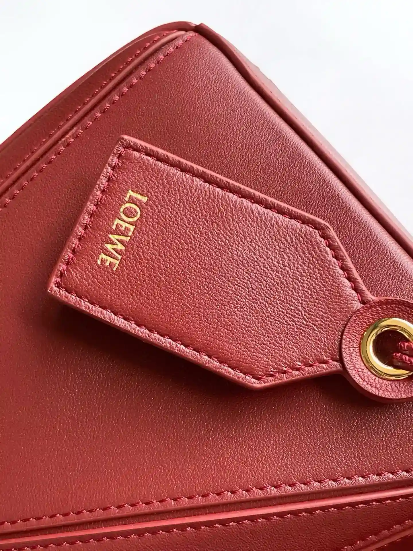 Loewe Puzzle Red Lambskin Top Handle Bag product photo from LabelPicks