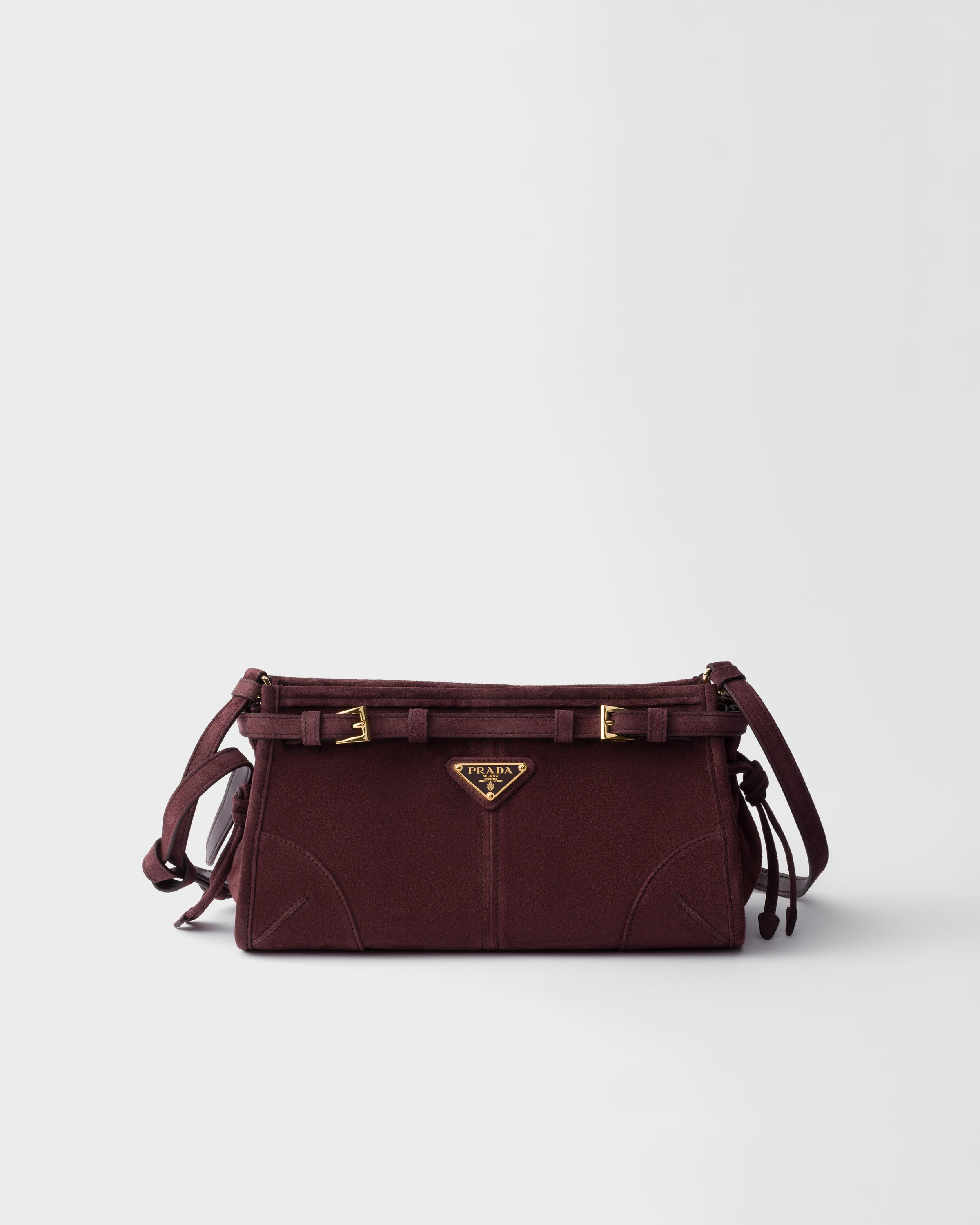 Prada Bonnie Small Velvet Leather Shoulder Bag