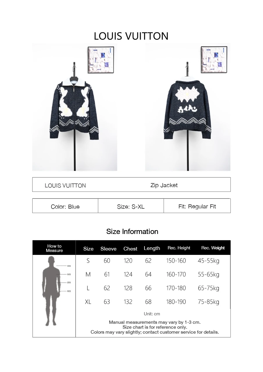 Louis Vuitton Navy Koi Sakura Zip Sweater Jacket product photo from LabelPicks