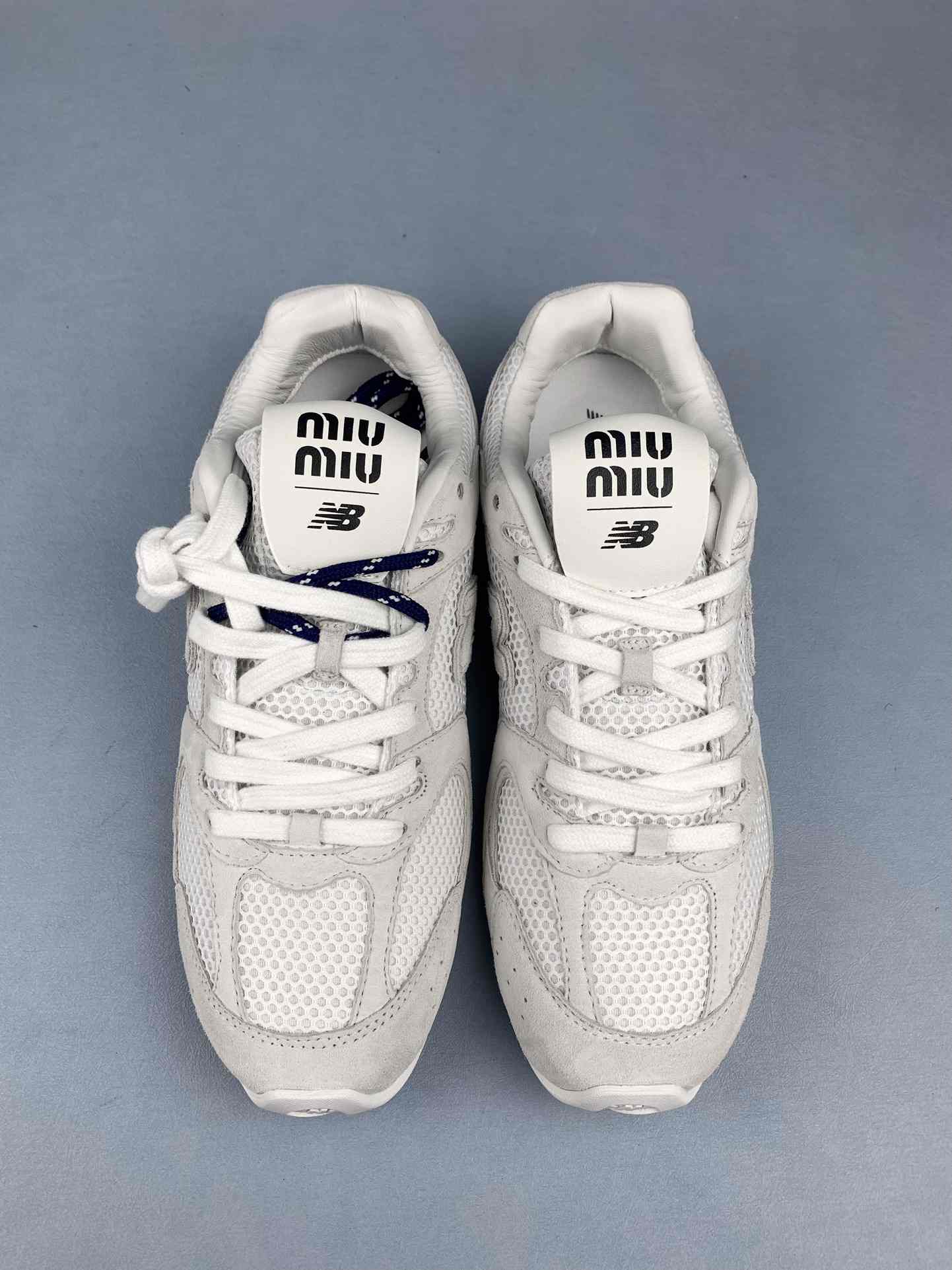 New Balance X Miu Miu 530 suede and mesh sneakers