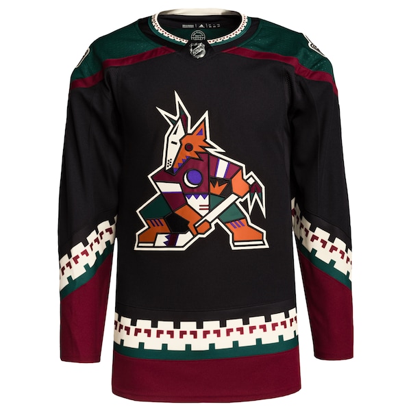 Arizona Coyotes adidas Men's Home Primegreen Authentic Blank Jersey - Black