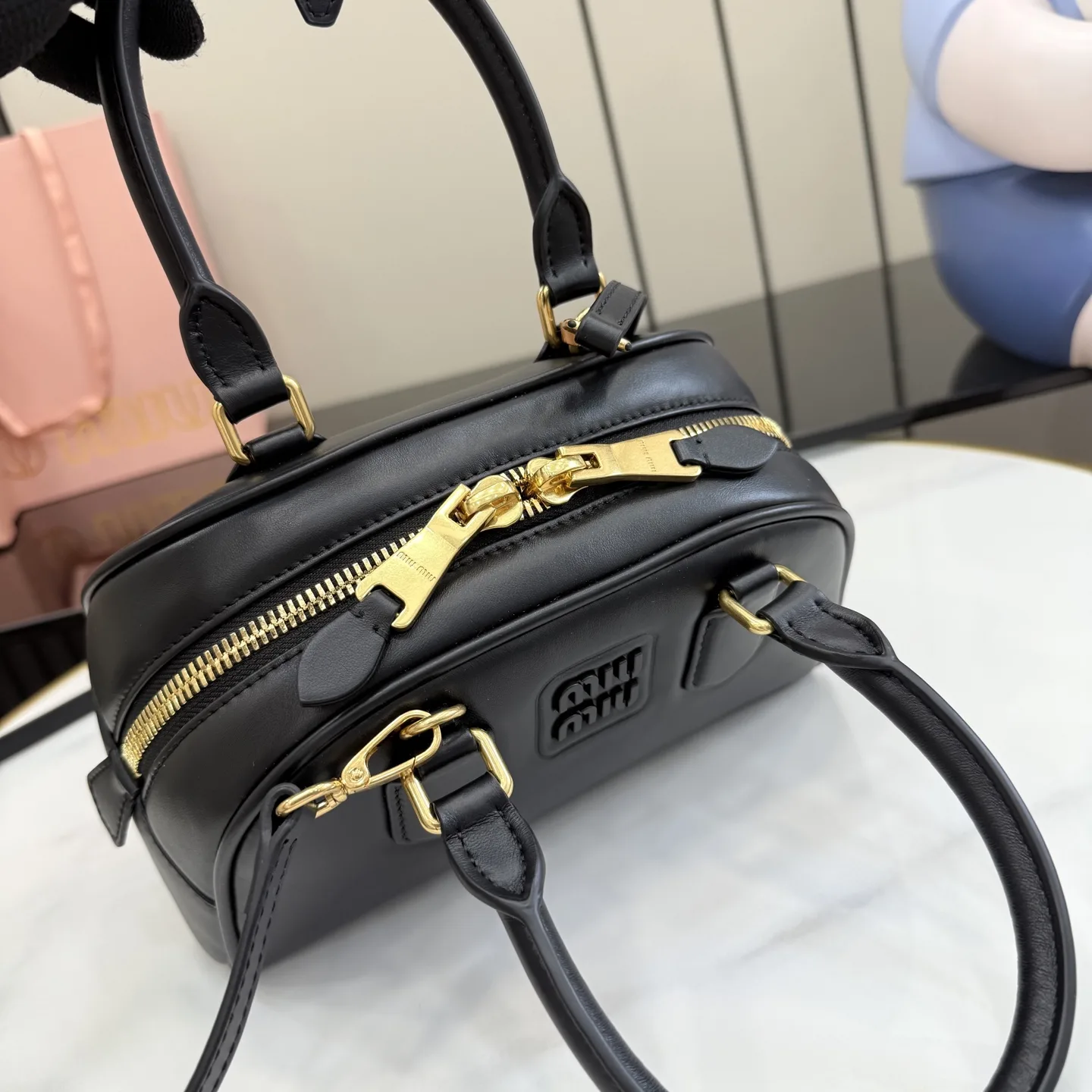 Miu Miu Black Arcadie Top Handle Bag product photo from LabelPicks