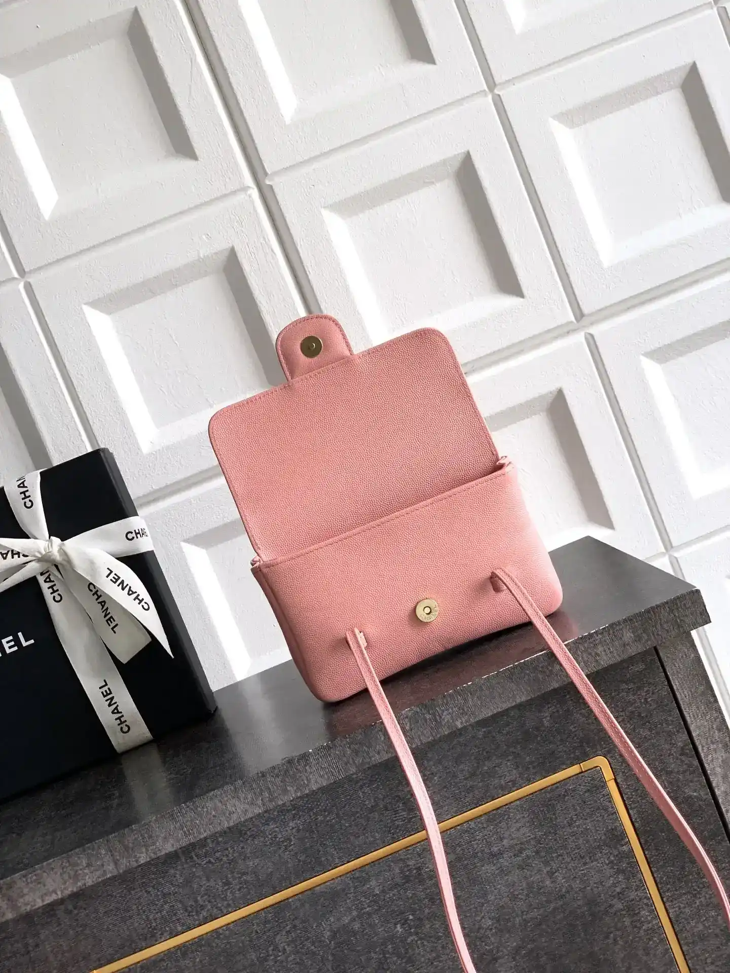 Chanel Pink Calfskin Shoulder Bag product photo from LabelPicks