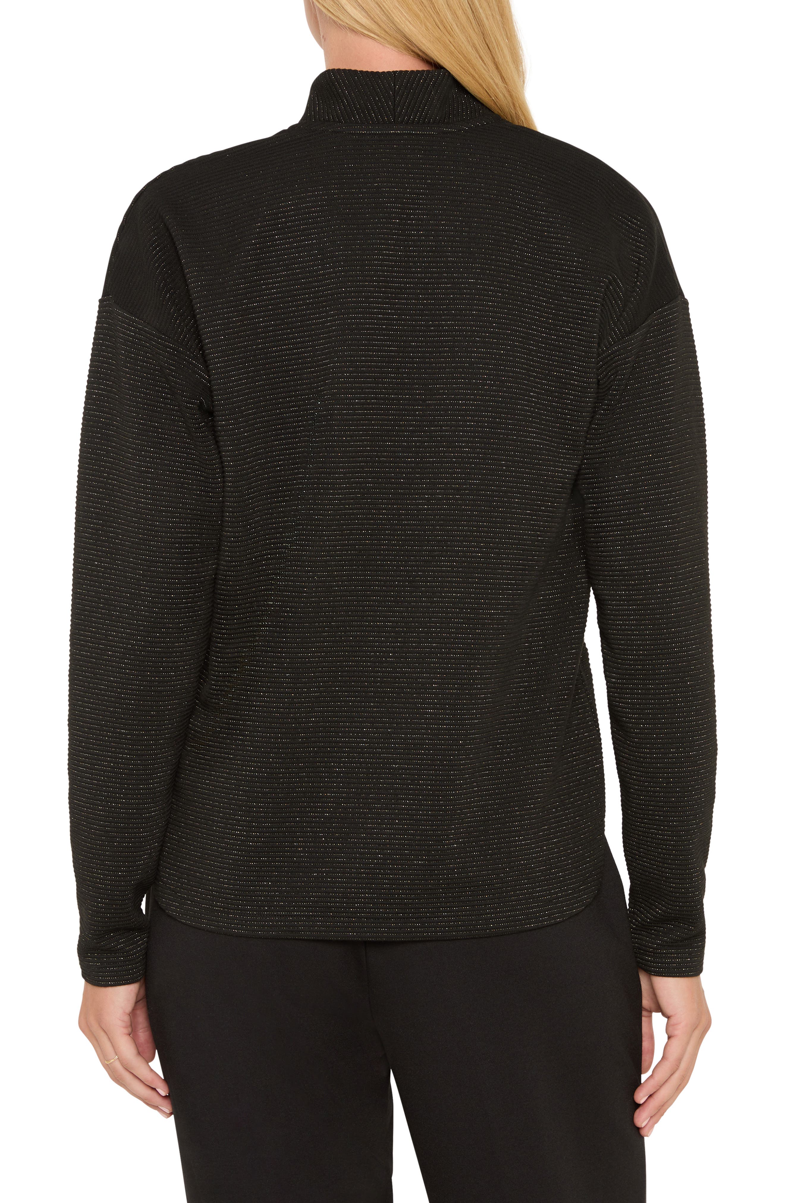 NIC+ZOE Sparkle Stripe Everyday Top