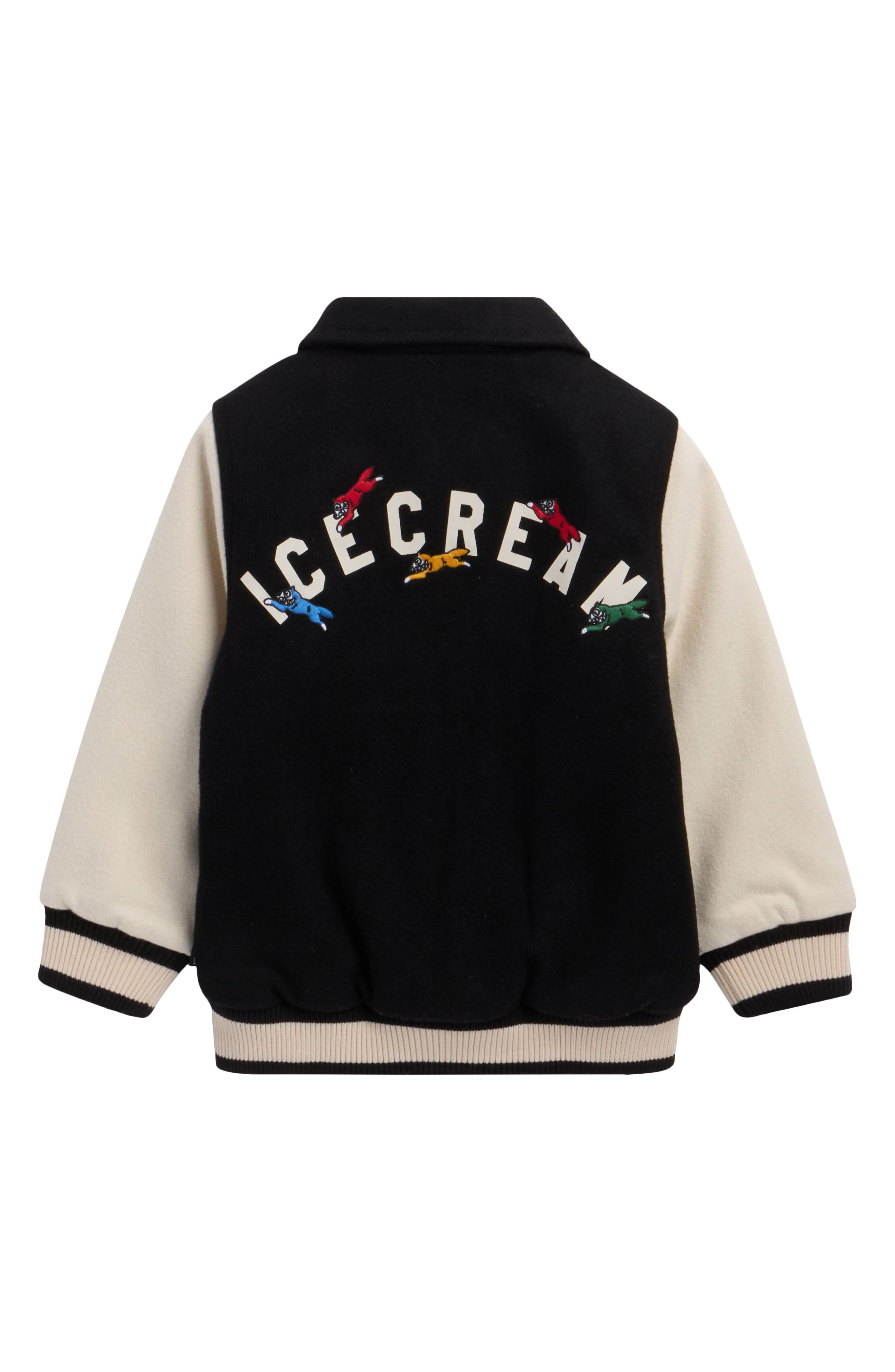 ICECREAM Kids' Constellation Wool Blend Varsity Jacket