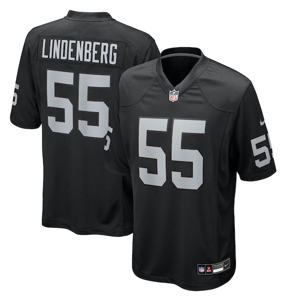 Cody Lindenberg Las Vegas Raiders Nike Team Game Jersey -  Black