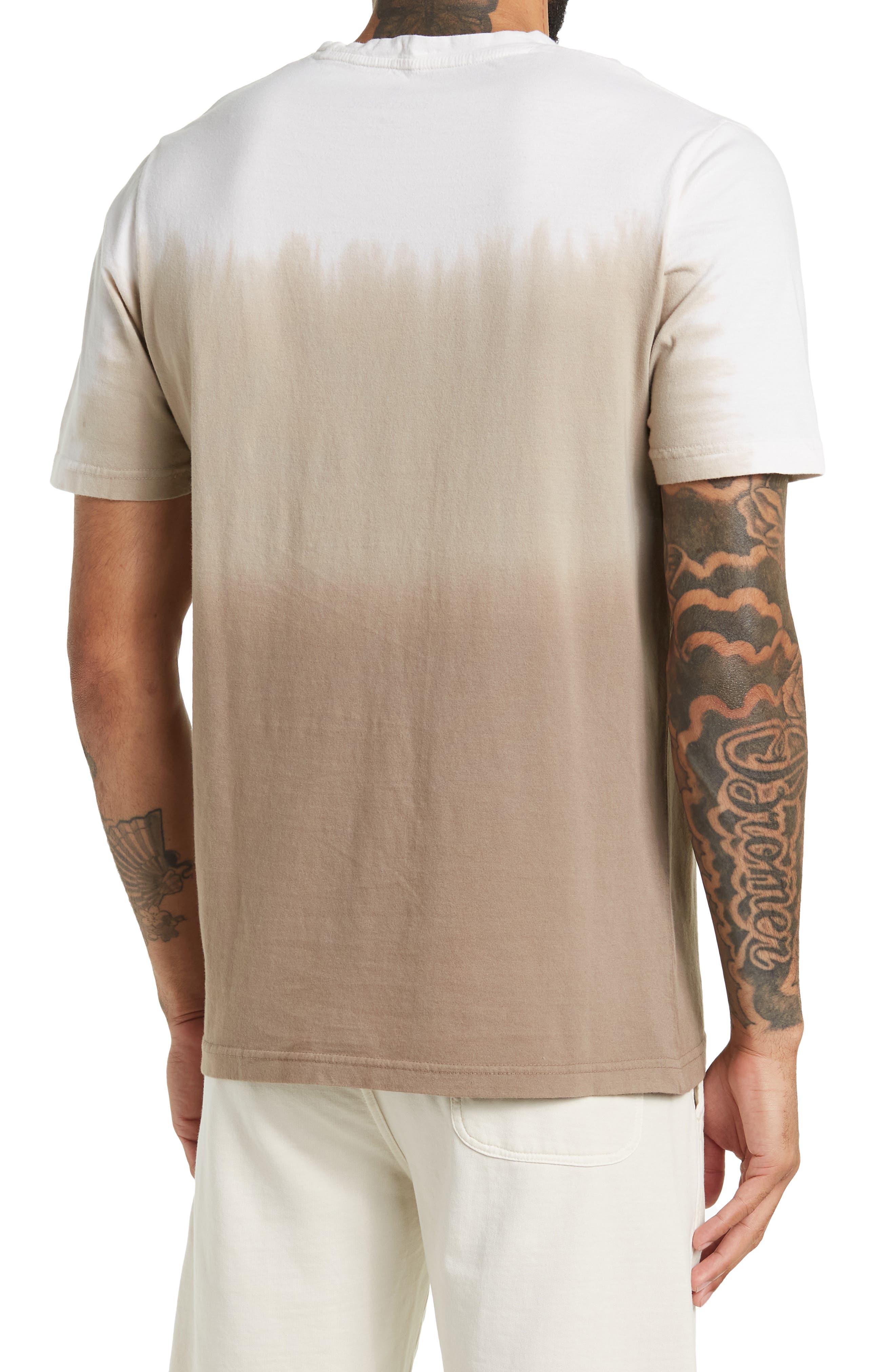 Coastaoro Ahoras Short Sleeve Dip Dye Crew Neck Shirt
