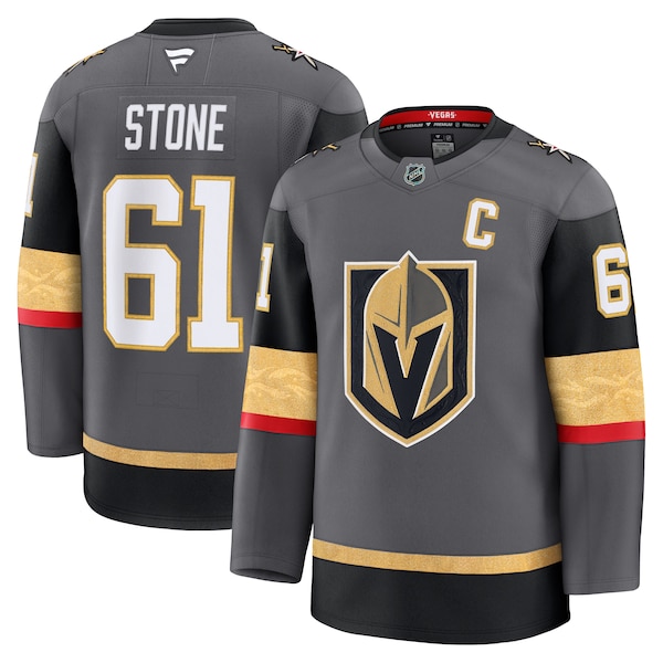 Mark Stone Vegas Golden Knights  Alternate Premium Jersey - Gray/White/Gold