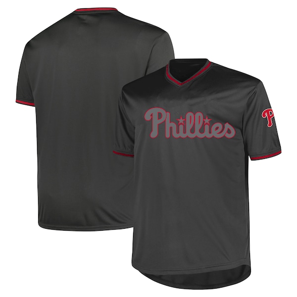 Philadelphia Phillies Profile Big & Tall Pop Fashion Jersey - Charcoal