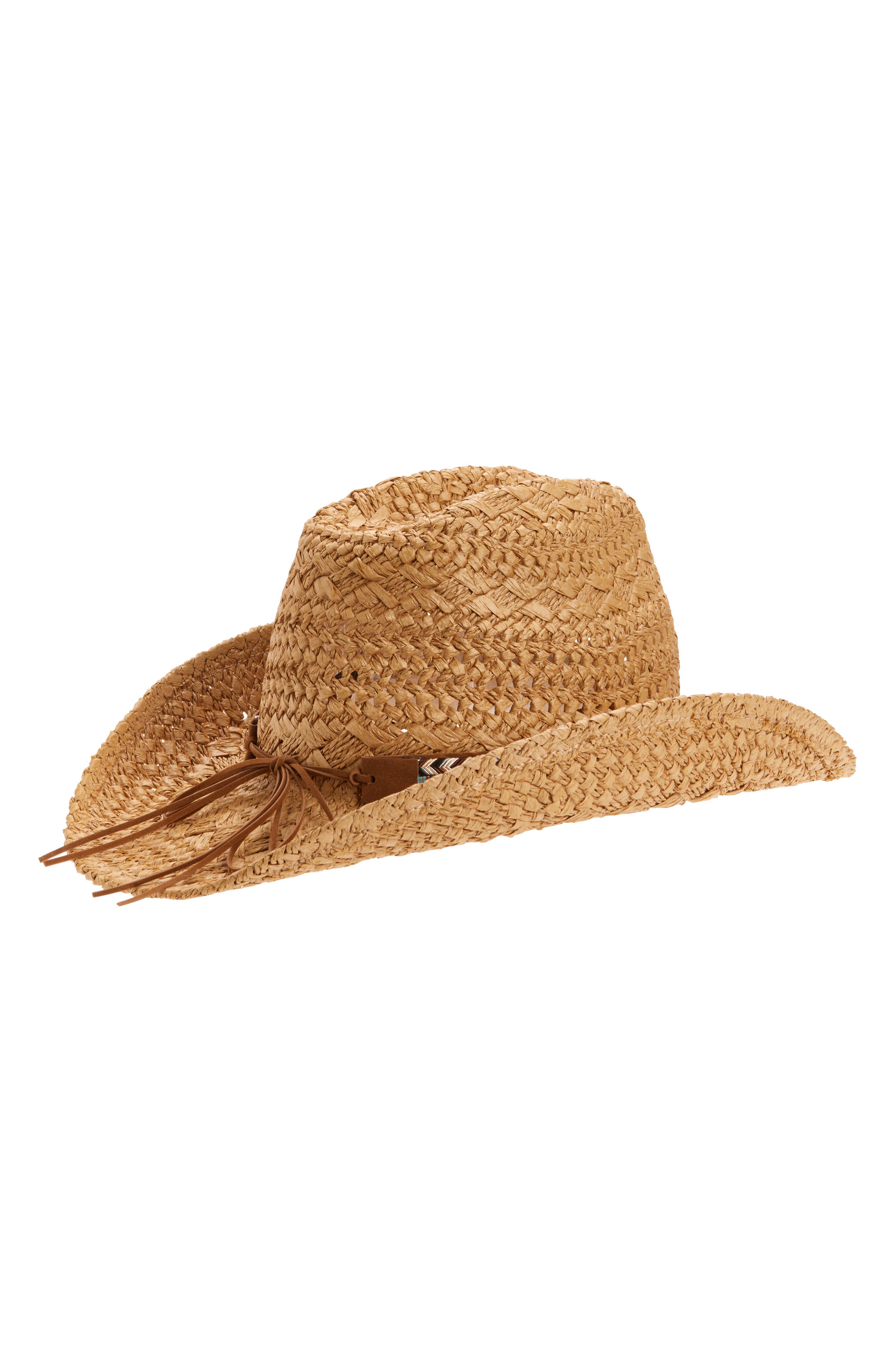 Vince Camuto Straw Cowboy Hat