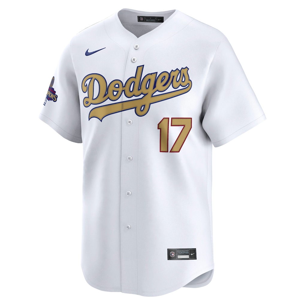 Shohei Ohtani Los Angeles Dodgers Nike 2025 Gold Collection Limited Jersey – White