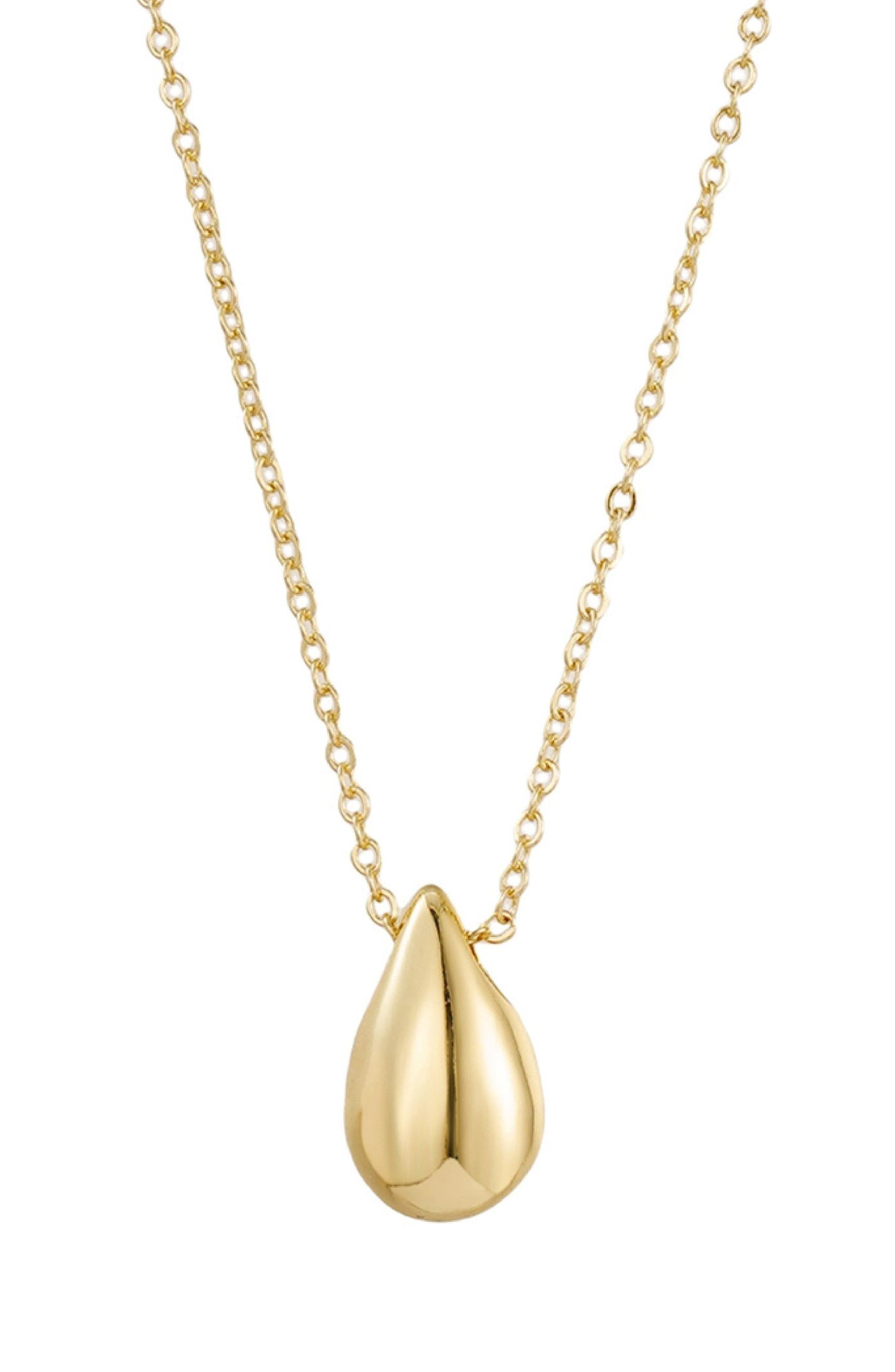 Adornia Teardrop Pendant Necklace