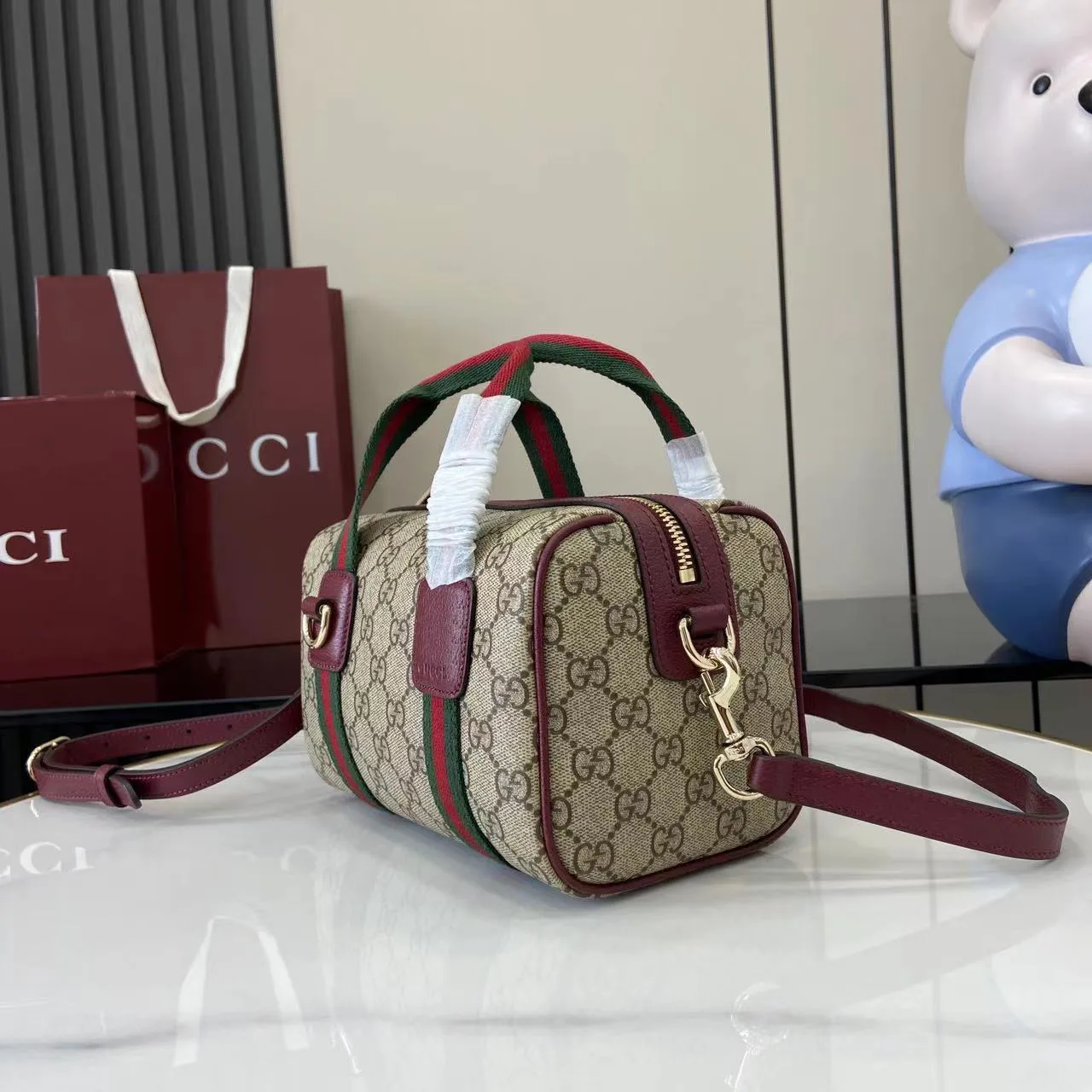 Gucci Brown Monogram Canvas Top Handle Bag product photo from LabelPicks