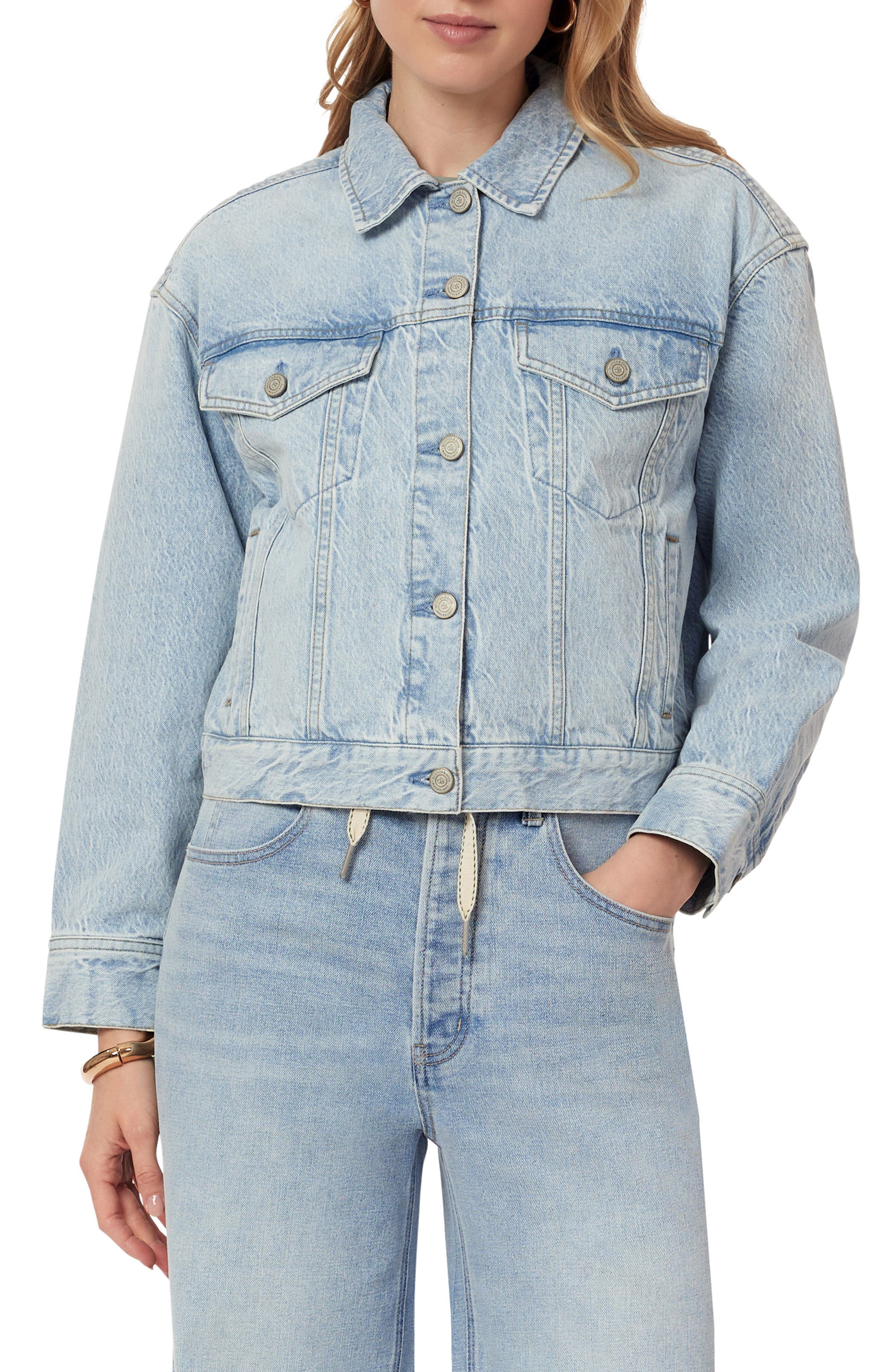 Scotch & Soda Oversized Crop Denim Jacket
