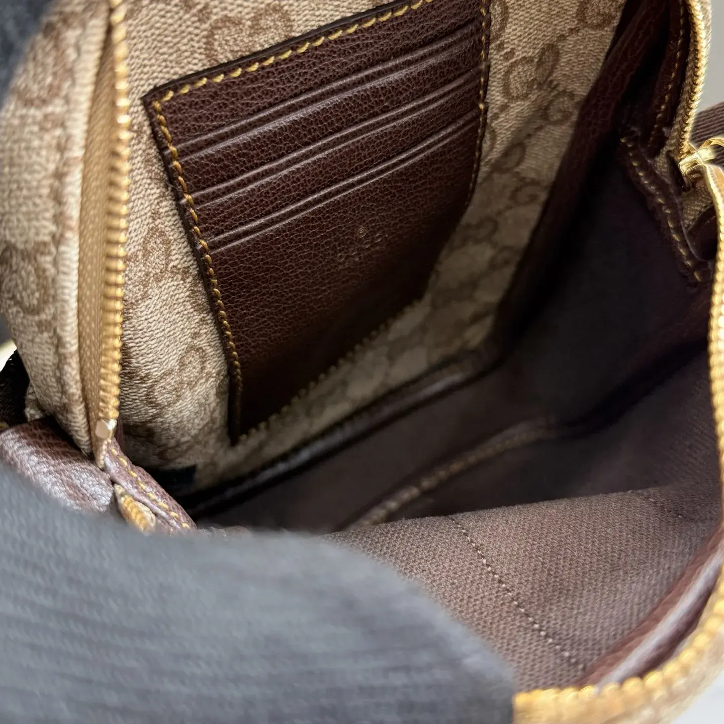 Gucci Generation Beige Canvas and Leather Crossbody Bag product photo from LabelPicks