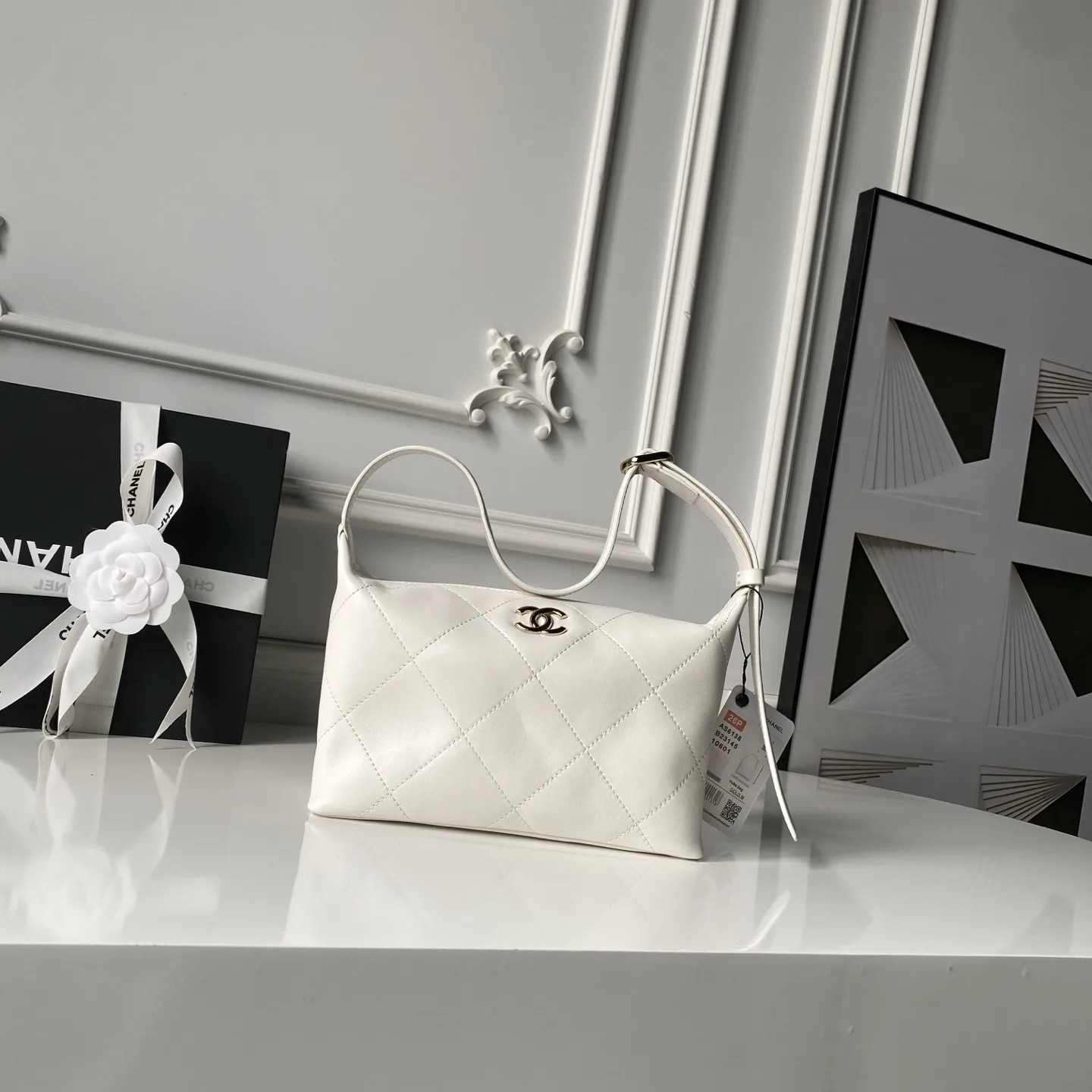 Chanel Black Lambskin Hobo Bag product photo from LabelPicks