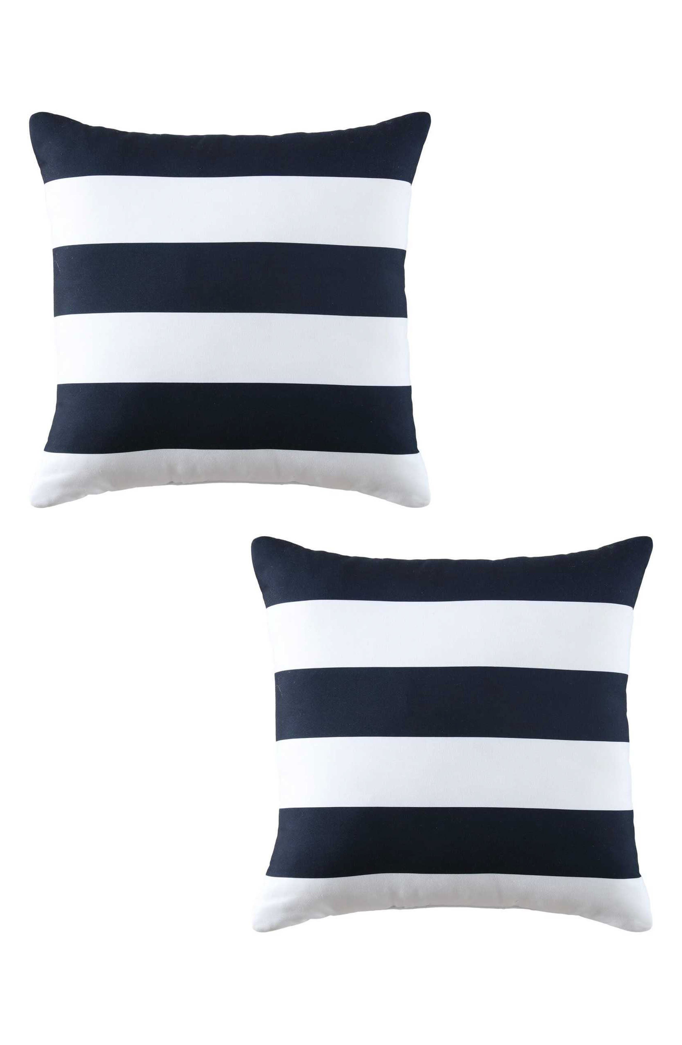 Nautica Sailor Stripe Microfiber Throw Pillow