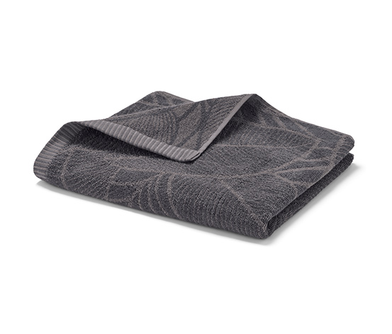 Jacquard-Badetuch, anthrazit