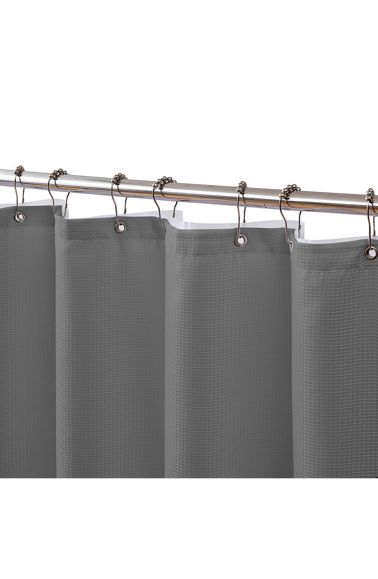 DAINTY HOME Textured Shower Curtain