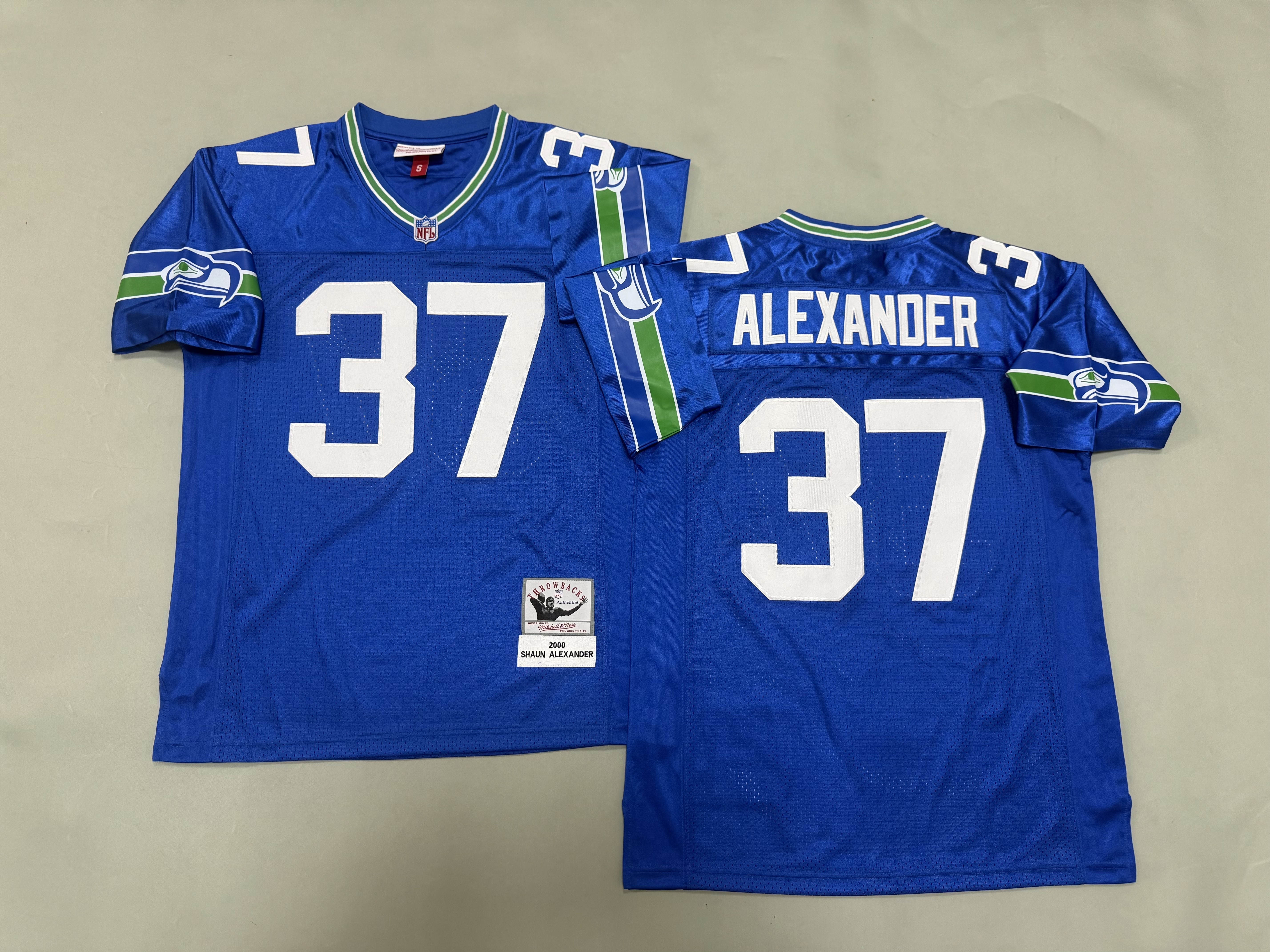 Shaun Alexander Seattle Seahawks Authentic Throwback Retired Player Jersey