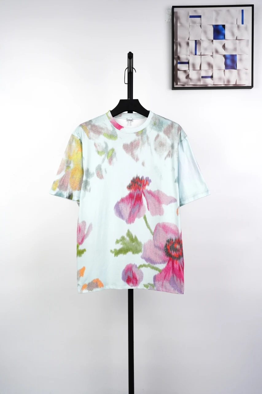 LOEWE White Allover Floral Print T-Shirt product photo from LabelPicks