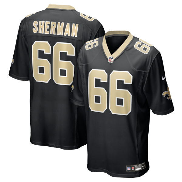 William Sherman New Orleans Saints Nike Team Game Jersey -  Black