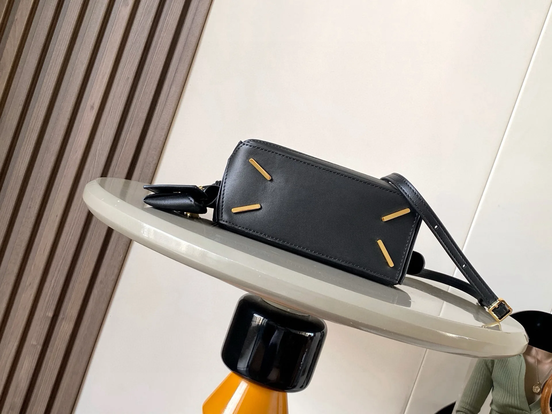 Loewe Puzzle Black Lambskin Top Handle Bag product photo from LabelPicks