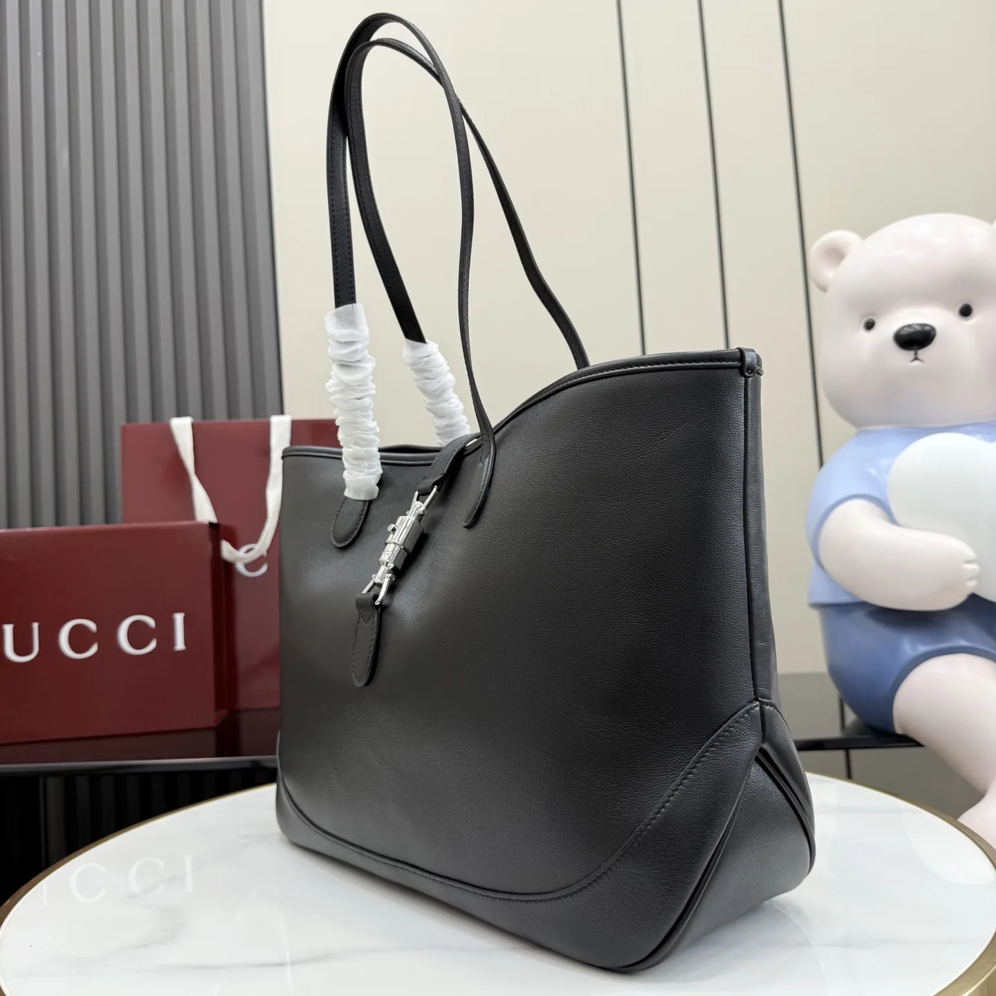 Gucci Black Jackie Quilted Leather Tote Bag product photo from LabelPicks